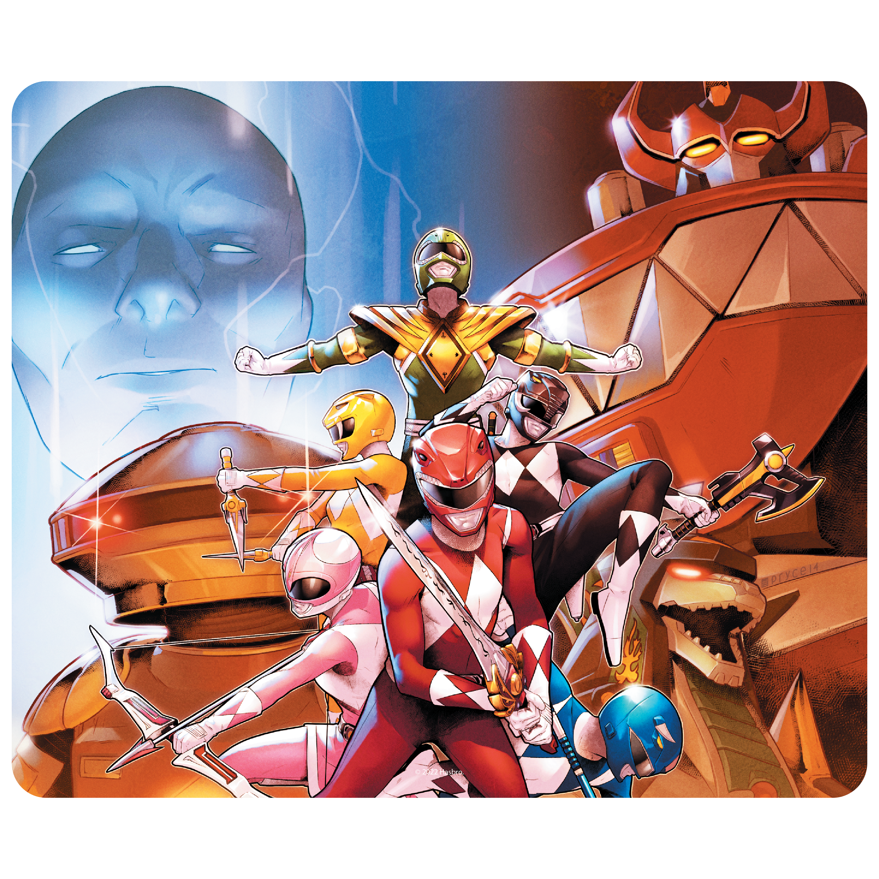 Power Rangers Shattered Grid Gaming Mouse Pad - Non-Slip Rubber Base for PC & Laptop - Perfect for Gamers, Office & Home Use