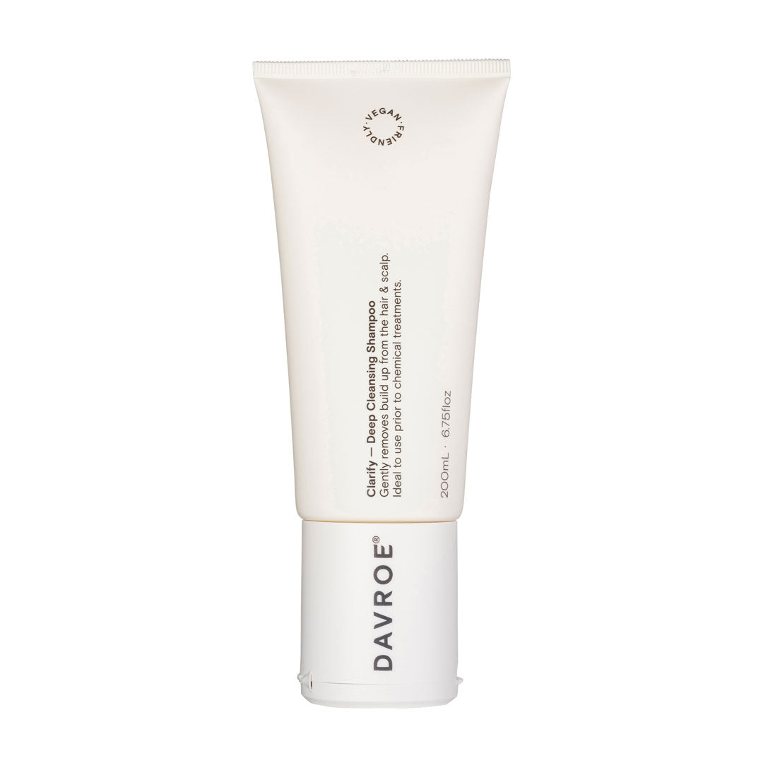 Davroe Clarify Deep Cleansing Shampoo for Oily Hair - 200ml Sulfate-Free Shampoo with Tea Tree Oil - Purifies & Refreshes Scalp - Perfect for Daily Use & Post-Workout Cleansing