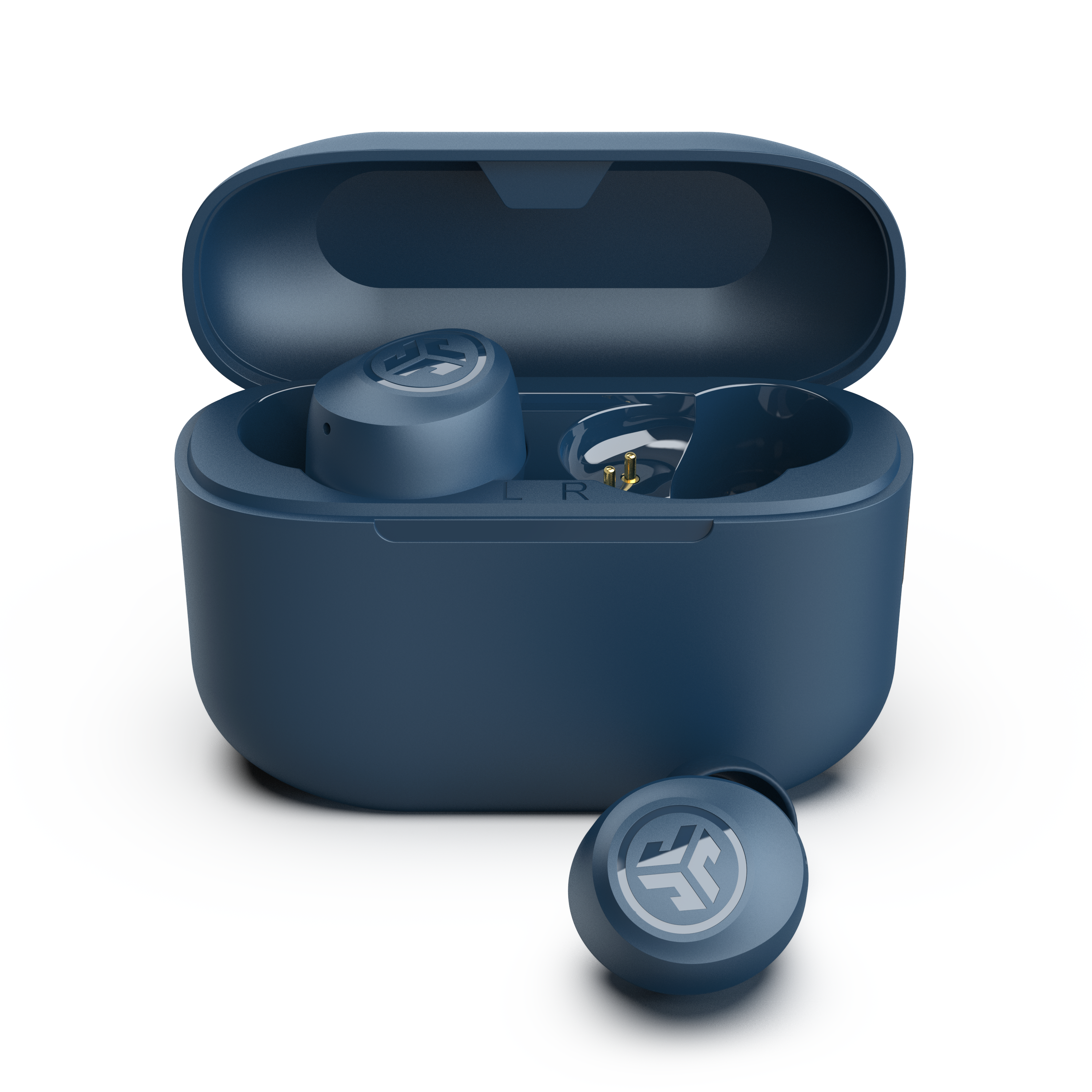 GO POP+ True Wireless Earbuds with Bluetooth 5.0, 24H Playtime, IPX5 Waterproof - Navy Blue Wireless Headphones for Running, Gym & Commuting