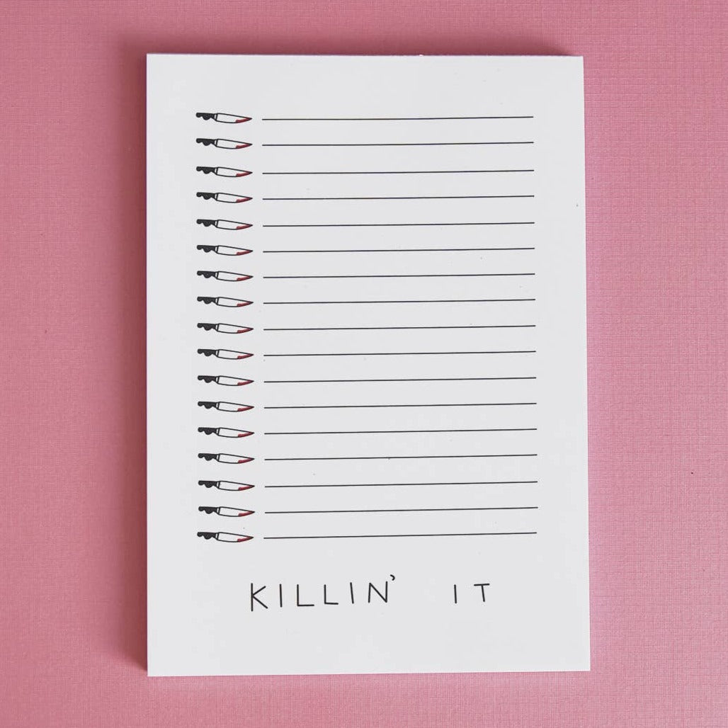 Killin' It Motivational Notepad - Inspirational Notebook for Goal Setting & Productivity | Perfect for Office, School & Daily Planning