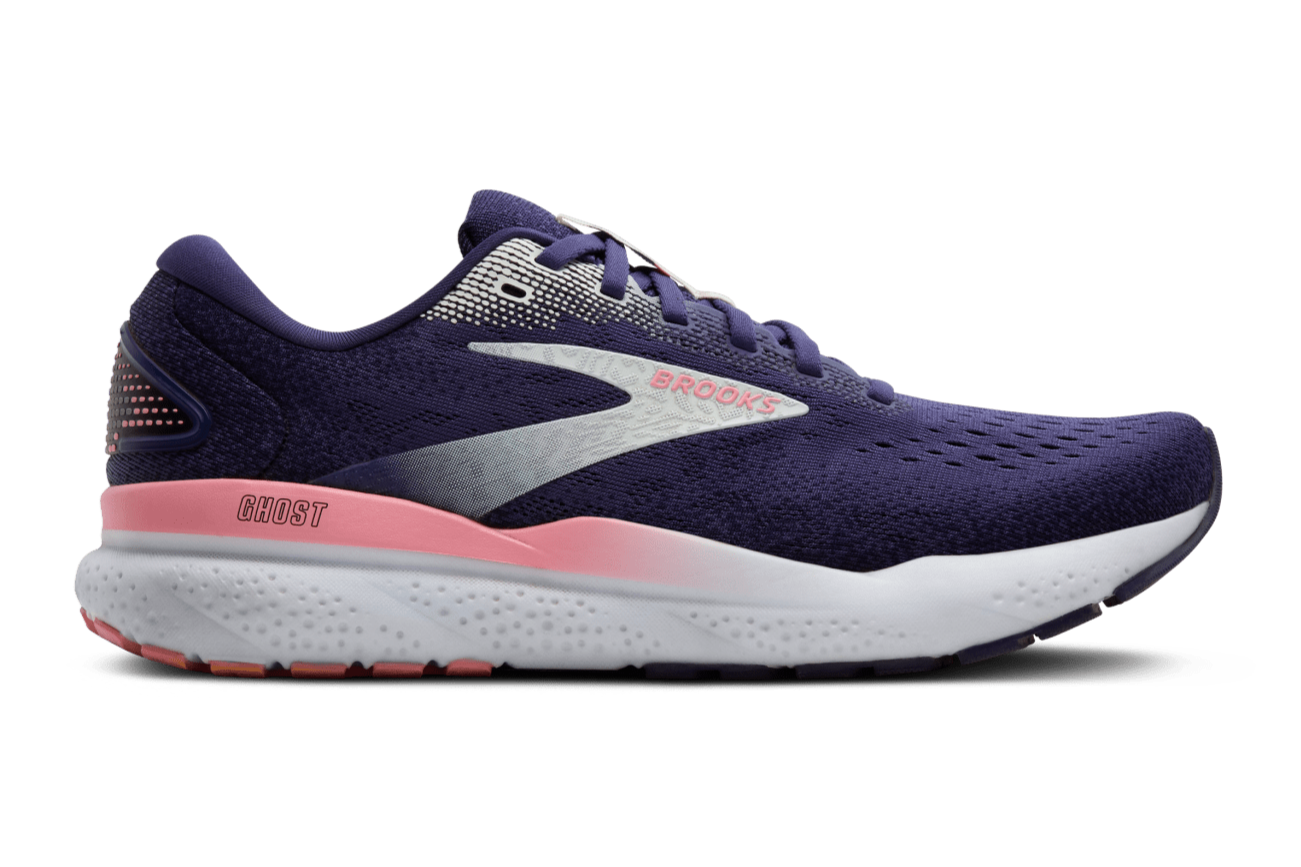 Brooks Ghost 16 Women's Running Shoes (B Width) - Blue Ribbon/Dianthus/Peacoat | Lightweight Cushioned Road Shoes for Jogging, Training & Marathon Running