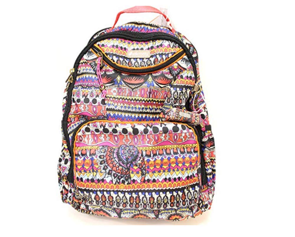 The Sak Artist Circle Backpack for Women - Stylish Camel Owl Print Leather Backpack Purse - Perfect for Work, Travel & Everyday Use