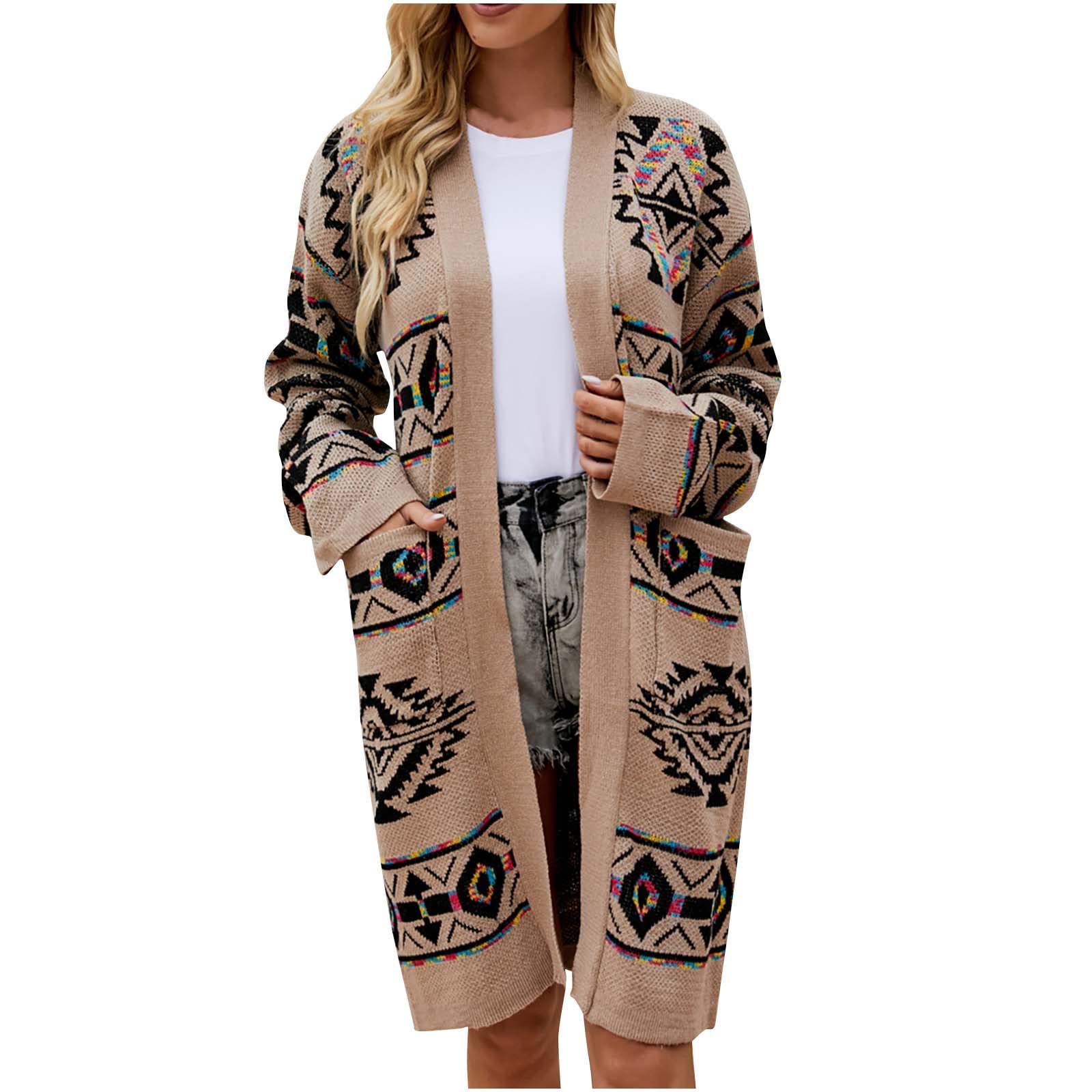Women's Lightweight Open Front Long Sleeve Cardigan Sweater - Casual Loose Fit Knit Vest for Layering | Perfect for Office, Fall Outfits & Coffee Dates