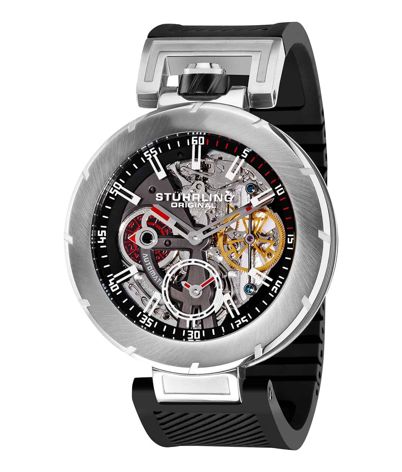 Emperor VT II 324B Automatic 49mm Skeleton Watch - Luxury Men's Mechanical Timepiece with Transparent Dial - Perfect for Business, Formal Events & Collectors