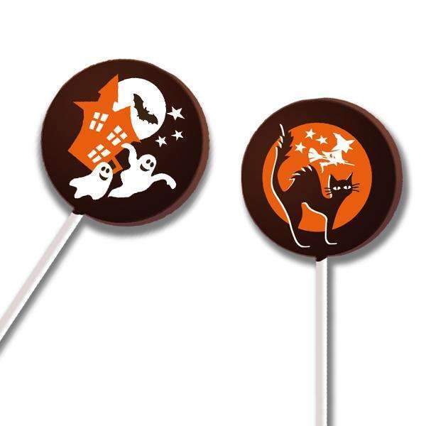 Halloween Chocolate Transfer Sheets for Lollipops - Edible Decorations for Spooky Treats, DIY Candy Making, and Party Desserts