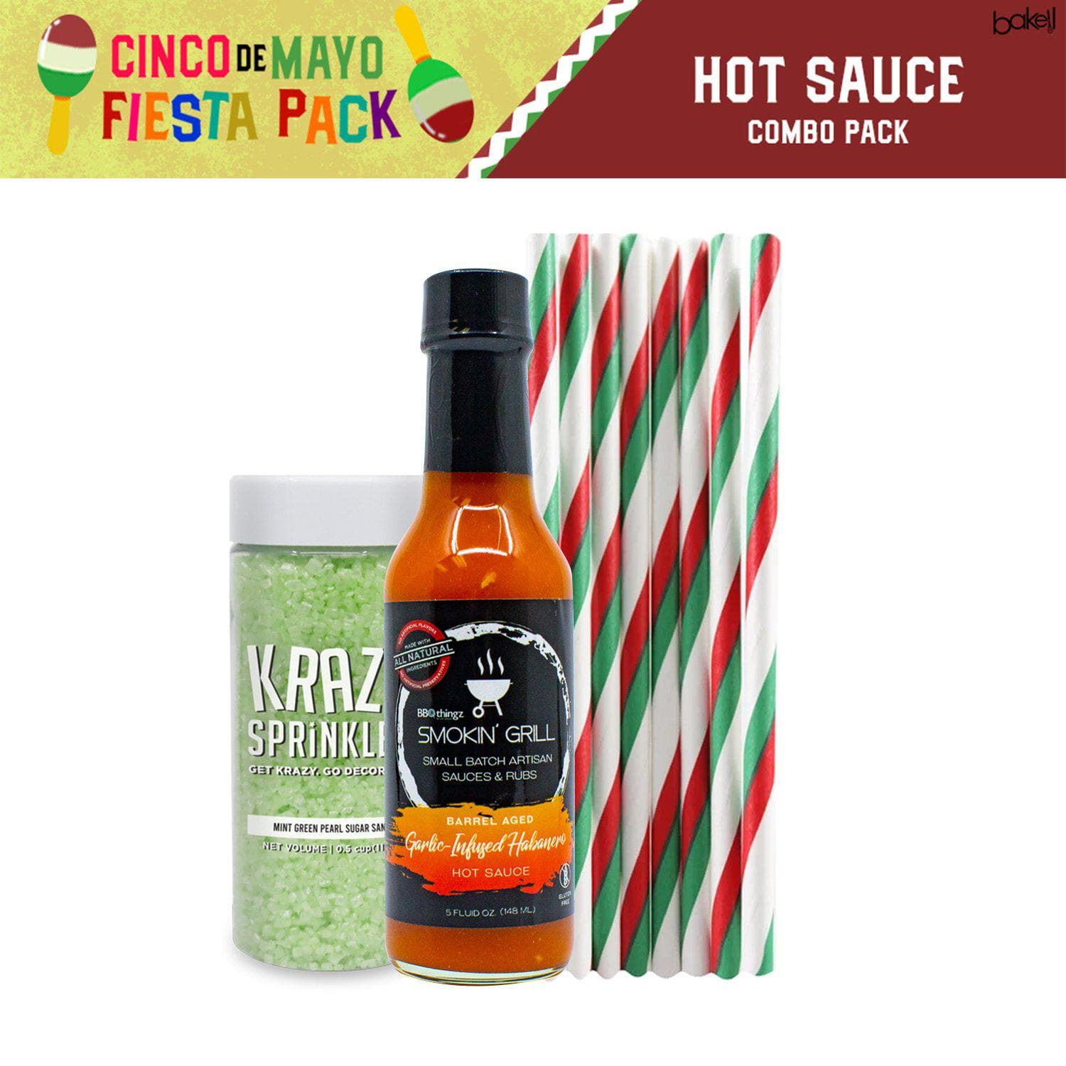 Smokin' Grill Hot Sauce Combo Set (3-Piece) - Spicy BBQ & Grilling Sauce for Cinco de Mayo, Tacos, Wings & More - Perfect for Outdoor Cooking & Gifts
