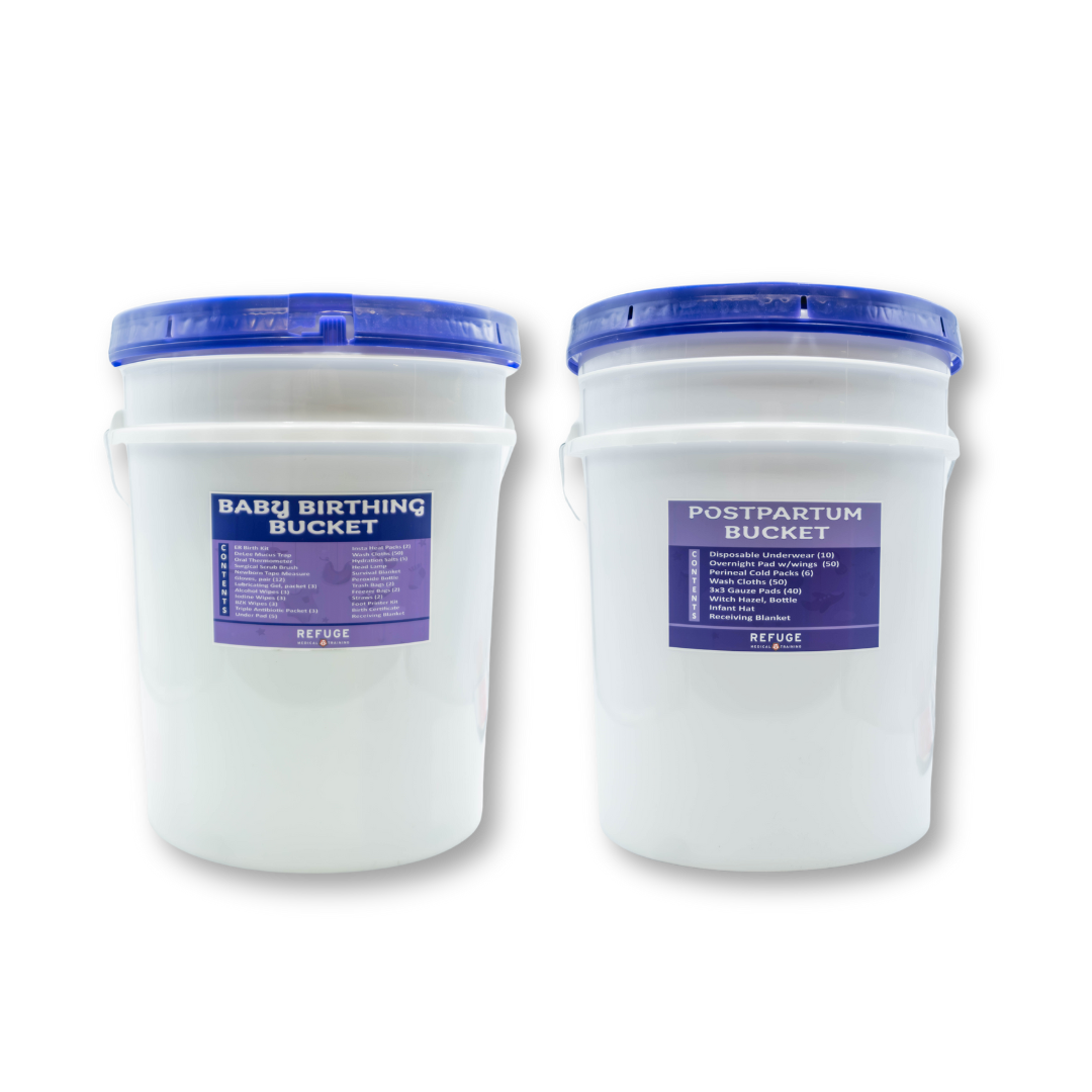 Postpartum Care Kit & Birth Essentials Bucket Set - Must-Have for New Moms | Hospital Bag & Home Recovery Supplies (No PO Box Shipping)