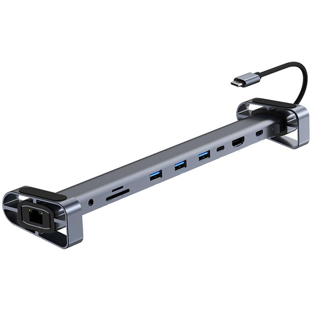 Lisher USB C to 3.5mm Audio Adapter - USB Type C Hub with 3.5mm Headphone Jack - Compatible with MacBook Pro/Air, Dell XPS, HP, Lenovo & More - Perfect for Music, Gaming & Video Calls on Laptops