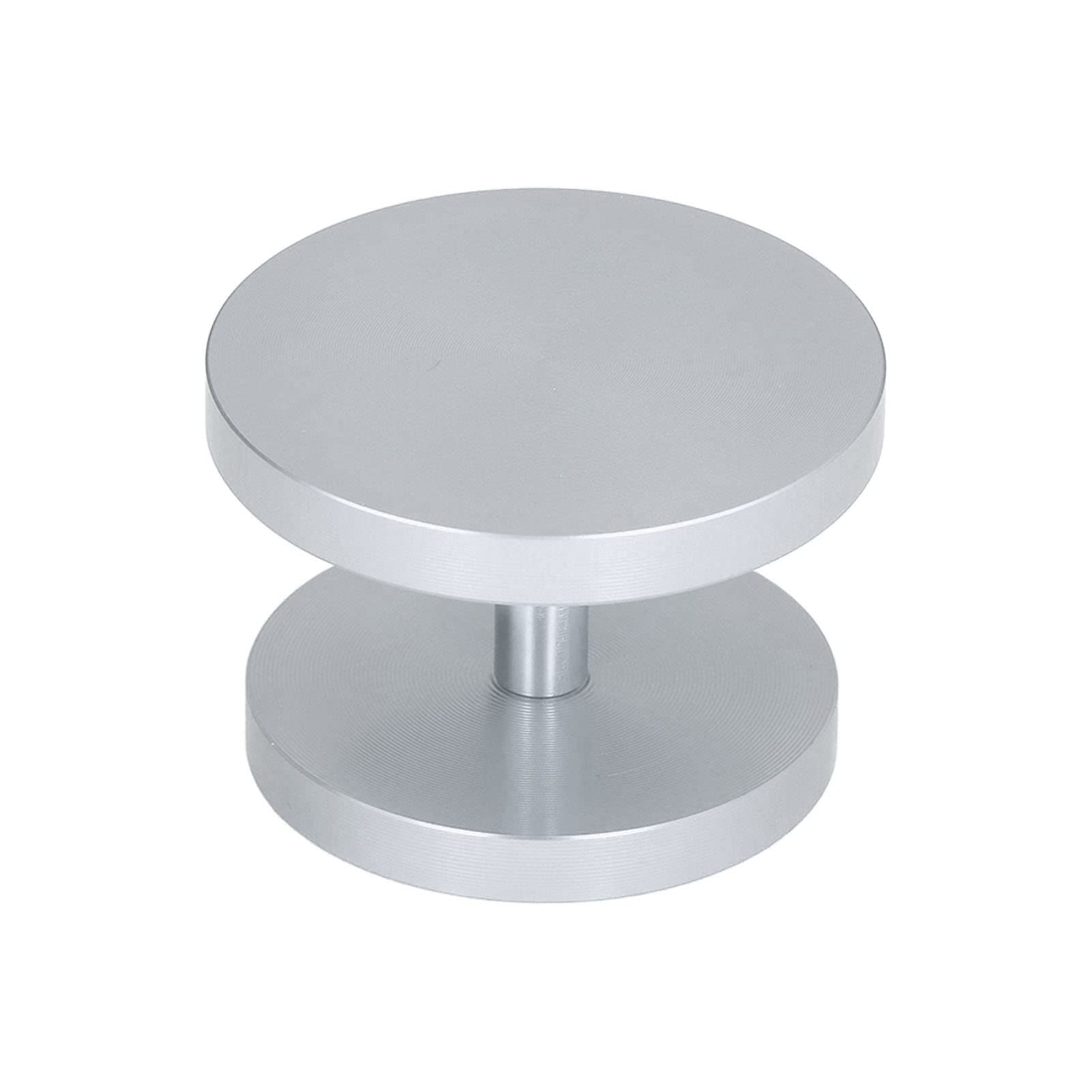 Premium Double Head Coffee Tamper - Non-Corrosive Aluminum Dual-Sided Espresso Powder Press Tool (Silver) for Barista & Home Coffee Brewing - Perfect for Espresso Machines & French Press