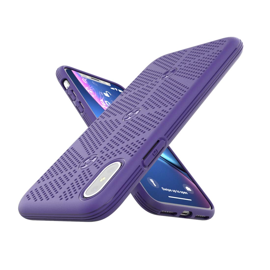 Breathable TPU Cooling Phone Case for iPhone X/XS (5.8 inch 2018 Model) - Heat Dissipation Mesh Design for Enhanced Protection | Perfect for Gaming, Outdoor Activities & Daily Use