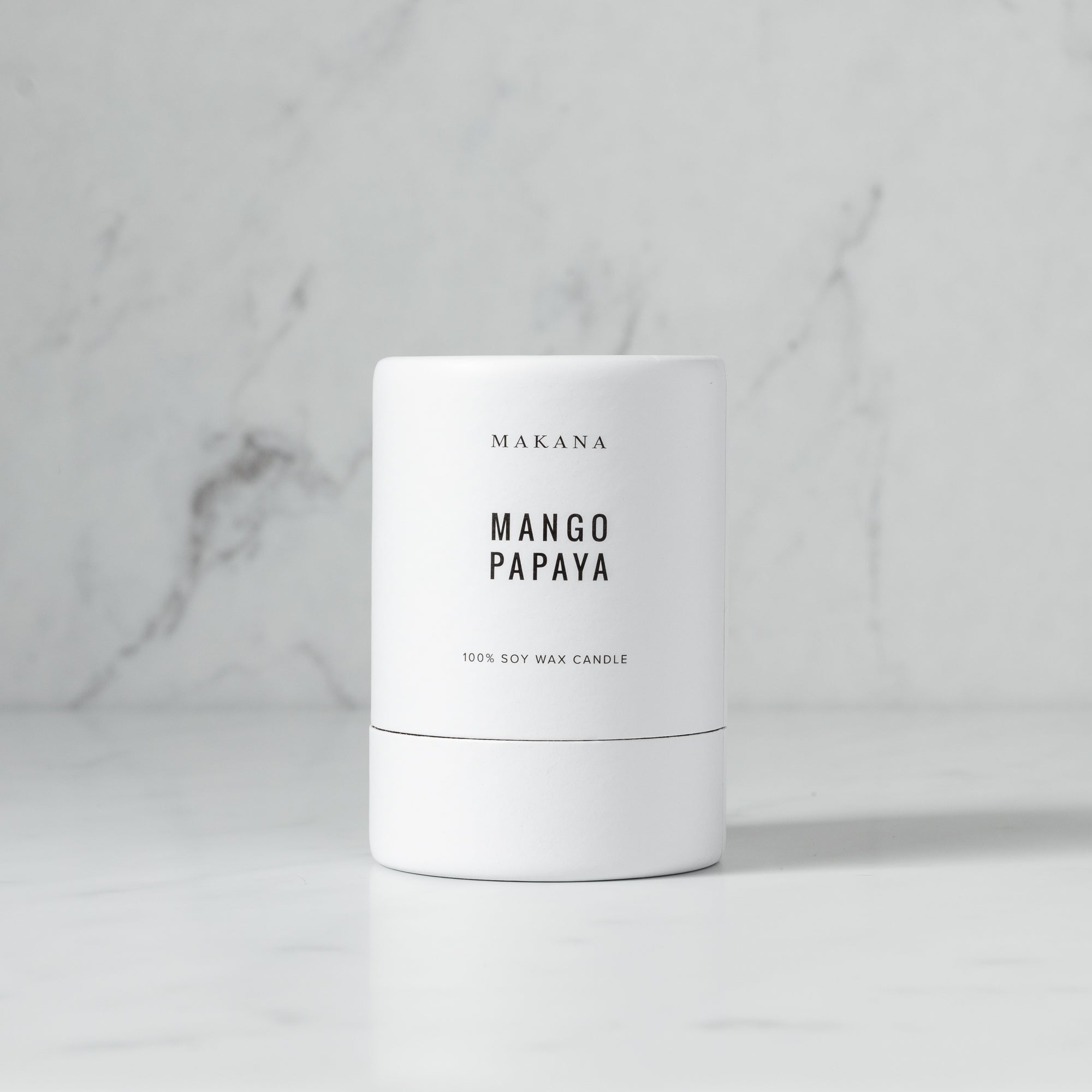 Mango Papaya Scented Soy Wax Candle - Small Size for Home, Bathroom, and Office Aromatherapy