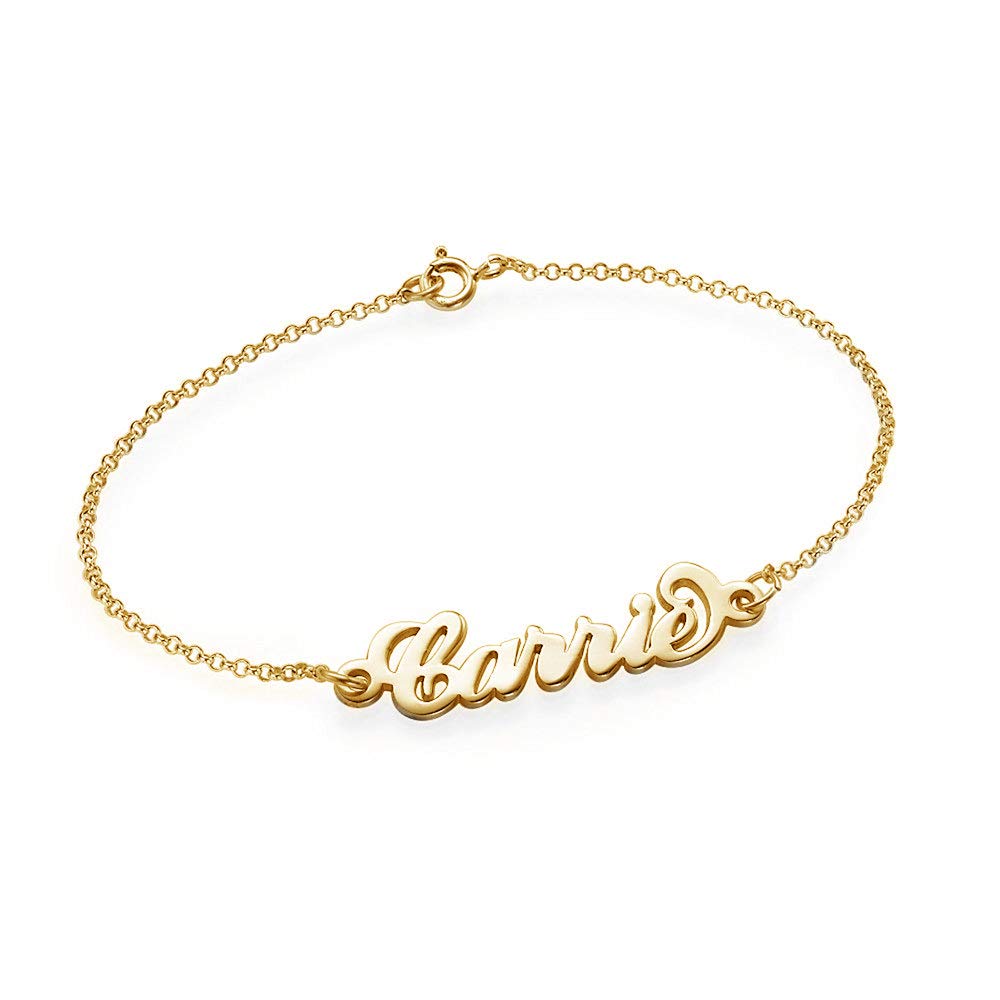 Personalized Name Anklet - Custom Silver & Gold Ankle Bracelet with Any Name | PicturesOnGold Exclusive | Perfect Gift for Birthdays, Anniversaries & Beach Vacations