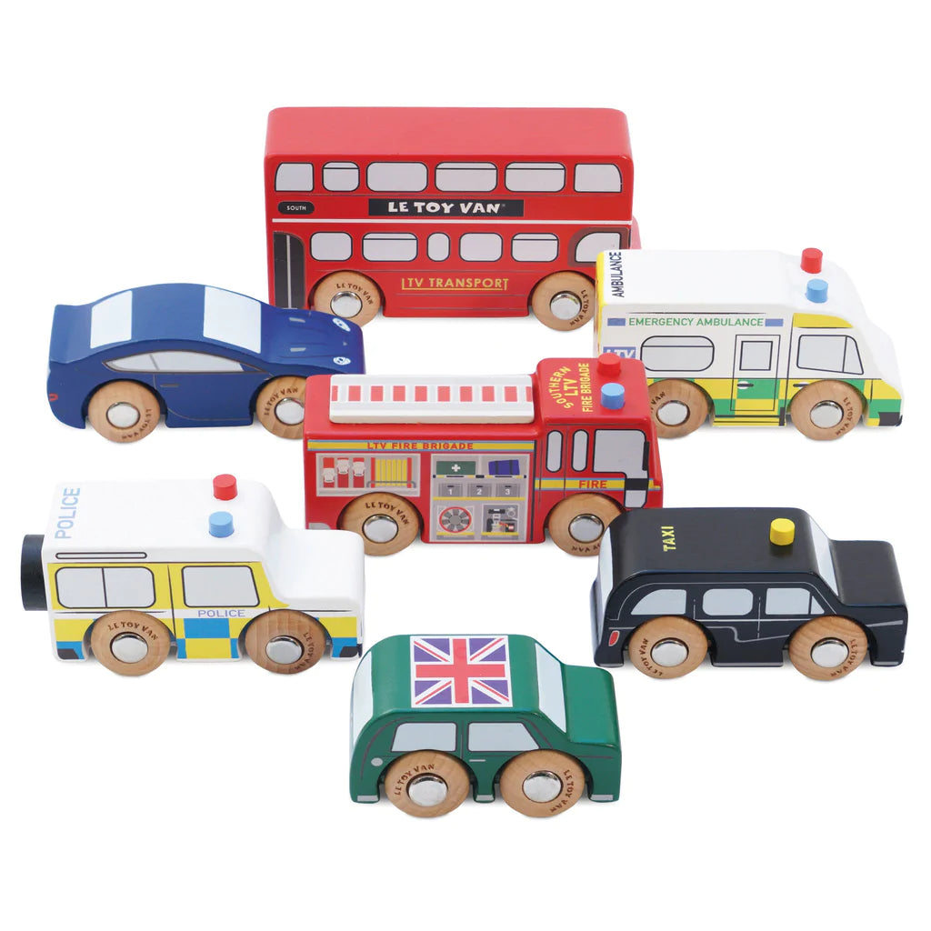 London Car Set - Classic British Diecast Model Cars Collection for Adults & Kids - Perfect for Collectors, Gifts, and Home Decor