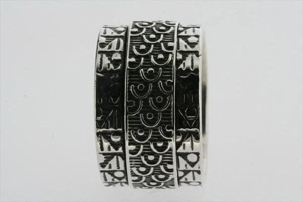 Elegant Kimono Wide Spinner Ring - Sterling Silver Jewelry for Women - Perfect for Parties, Weddings & Special Occasions