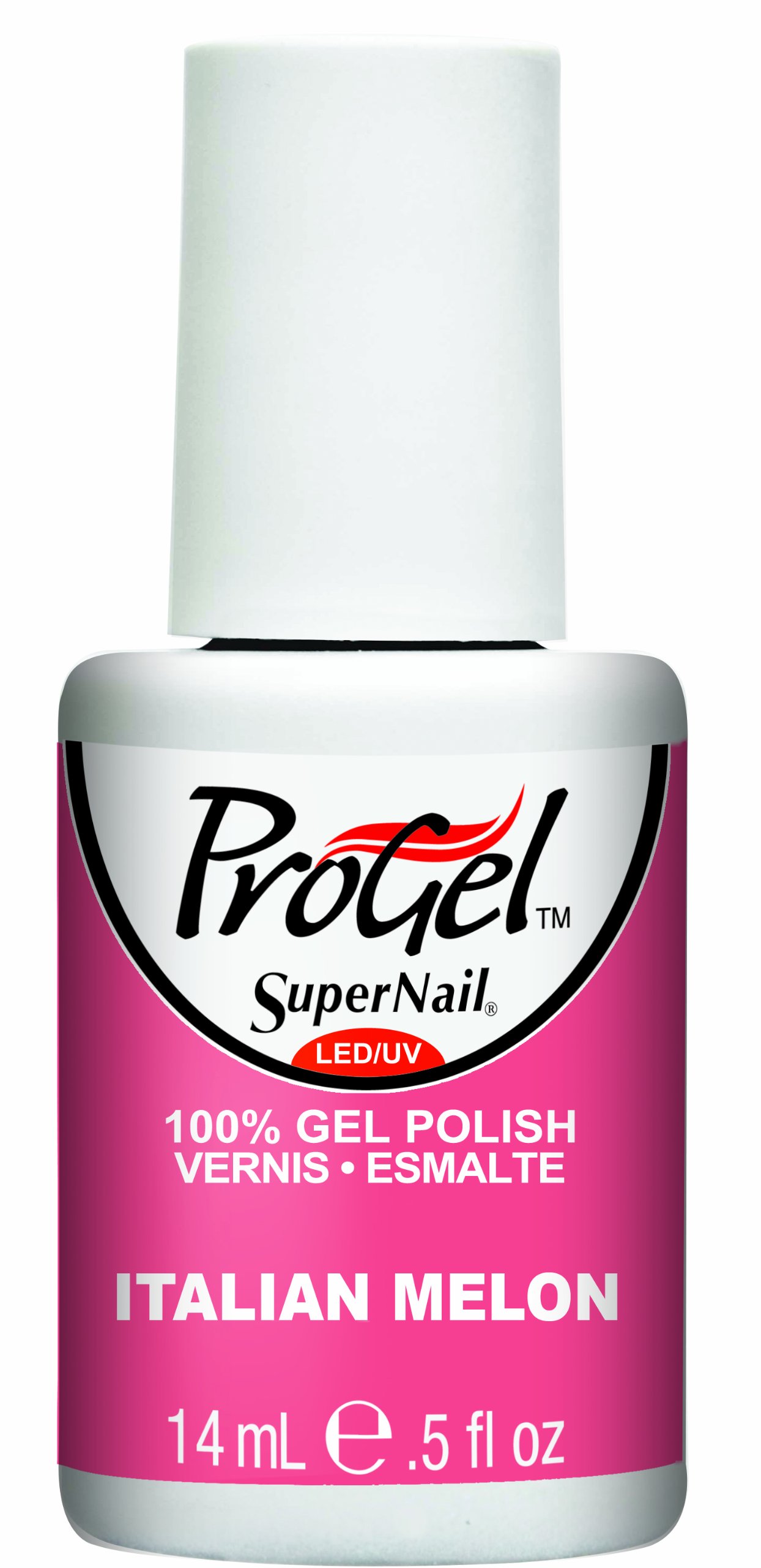 SuperNail Gel Polish Kit - Italian Melon Creme (0.5 Fl Oz) | Long-Lasting UV/LED Nail Polish for Salon-Quality Manicures at Home | Perfect for Weddings, Parties & Everyday Wear