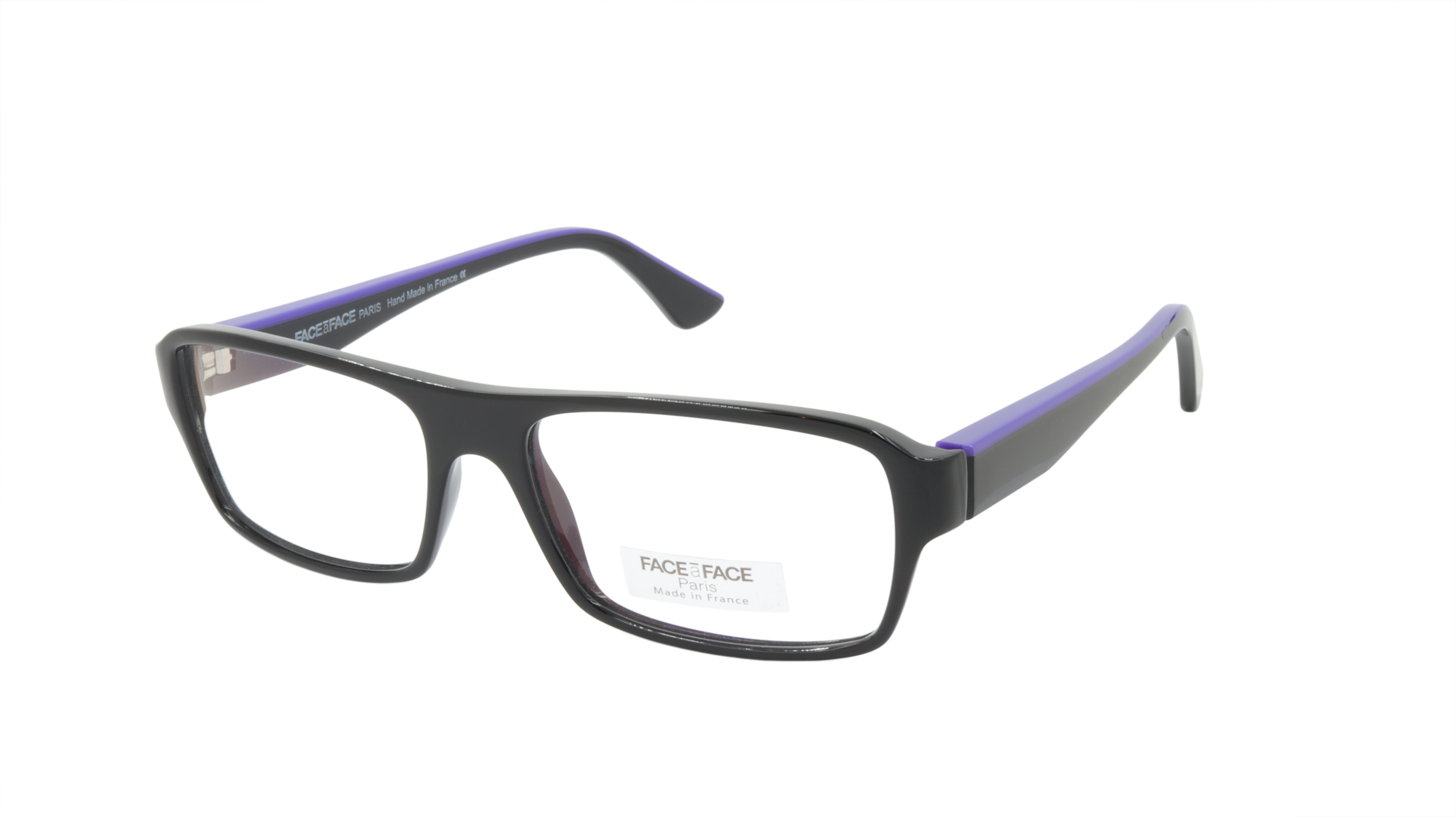 Face A Face SOLAL 3 Eyeglasses Frame - 100% Acetate, Black & Majorell Blue Color Options | Stylish & Durable for Work, Reading & Everyday Wear