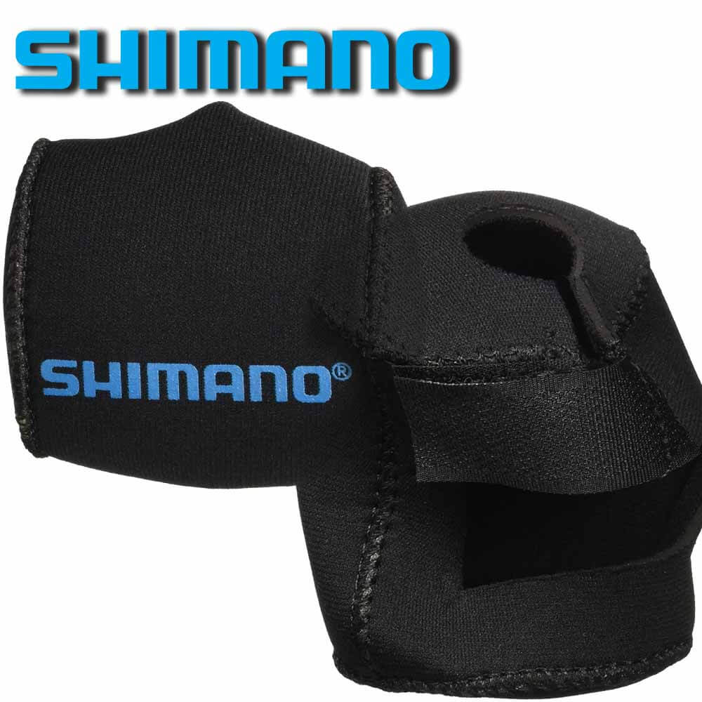 Shimano Neoprene Reel Covers - Black Fishing Gear Protection for Saltwater & Freshwater Reels - Perfect for Kayak, Boat, and Shore Fishing
