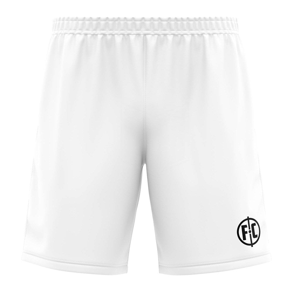 Premium Te Puke United Club Shorts - White | Comfortable Men's Athletic Shorts for Gym, Running & Casual Wear