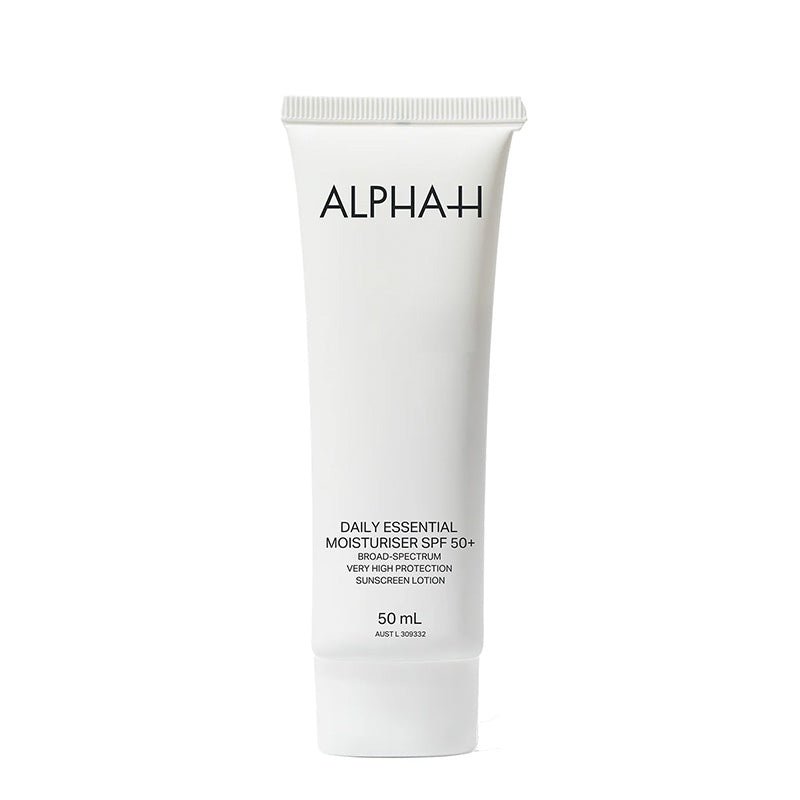 Alpha H Daily Essential Moisturizer SPF 50+ with Vitamin E - Hydrating Facial Sunscreen for Daytime Skincare Routine | Perfect for Outdoor Activities & Daily Sun Protection