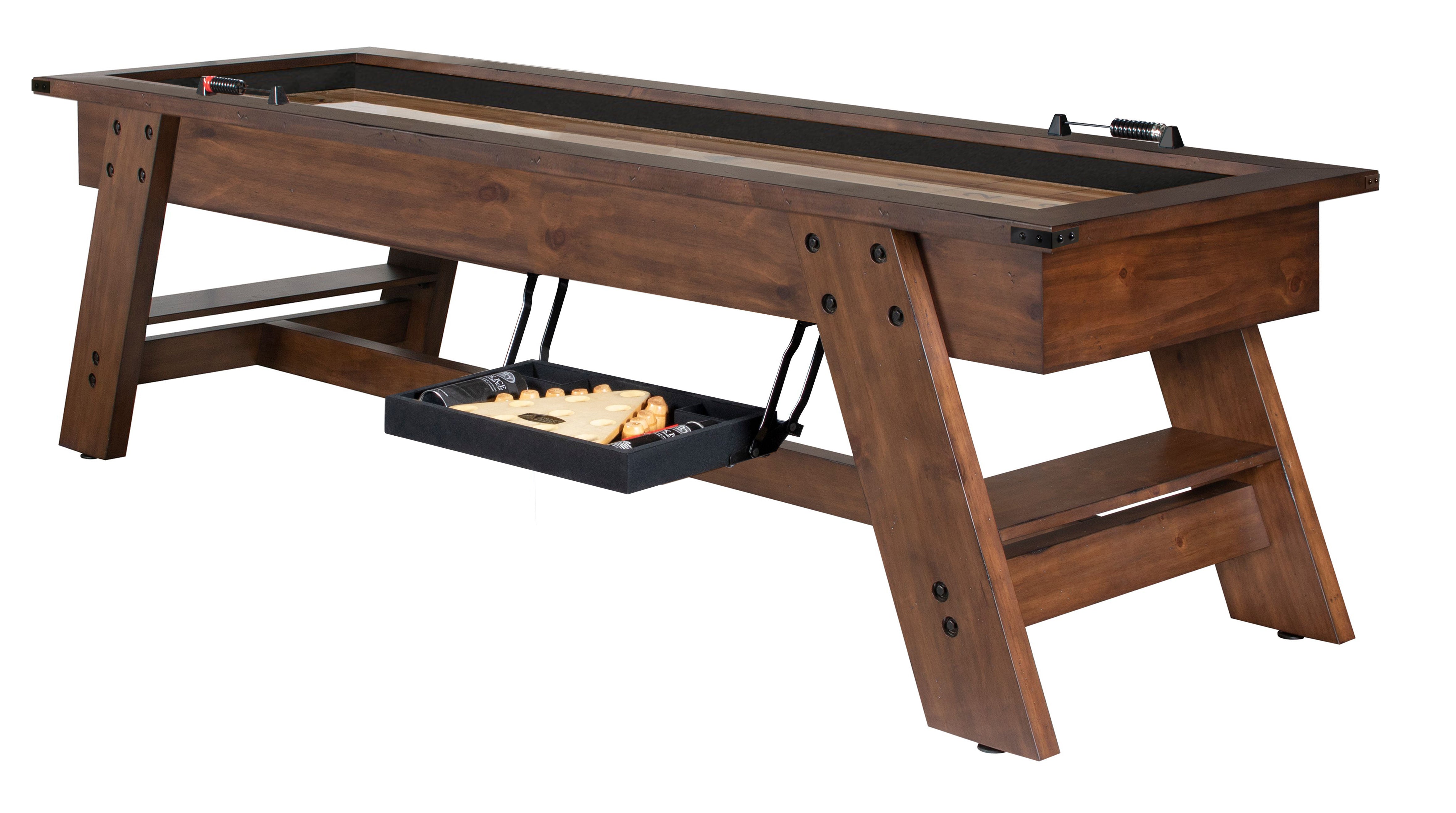 Barren 9 Ft Shuffleboard Table for Game Room - Premium Indoor/Outdoor Shuffleboard Set for Home, Bar, or Patio Entertainment