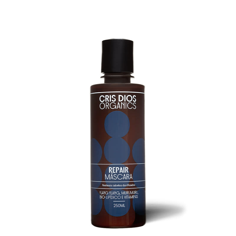 Cris Dios Organics Repair Hair Mask - 250ml Deep Conditioning Treatment for Damaged Hair - Perfect for Dry, Frizzy & Color-Treated Hair at Home Salon Use