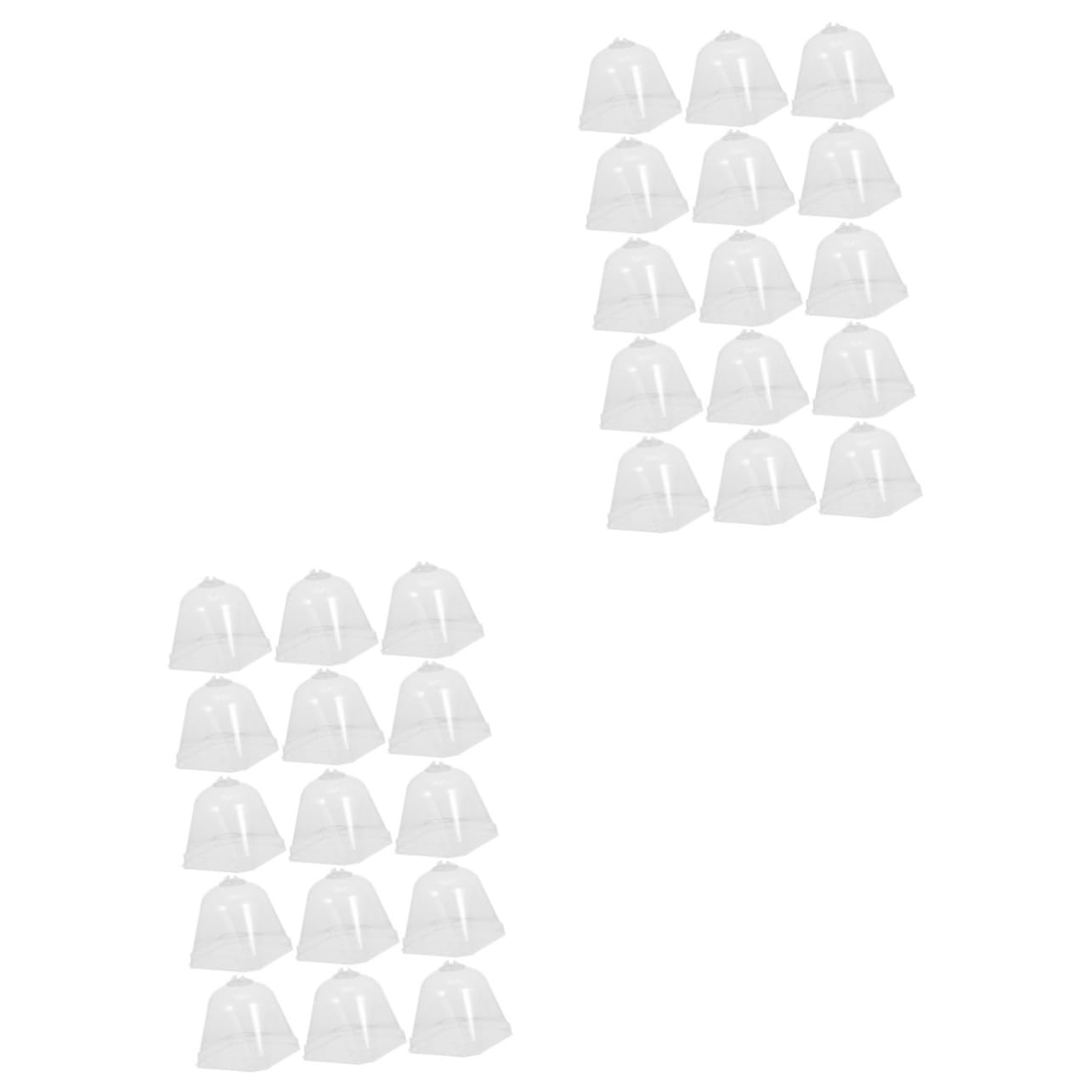 30 Pack Clear Plastic Plant Cloches - Garden Seedling Covers & Plant Domes for Indoor/Outdoor Plants, Flowers, Vegetables - Ideal for Greenhouses, Raised Beds & Winter Protection