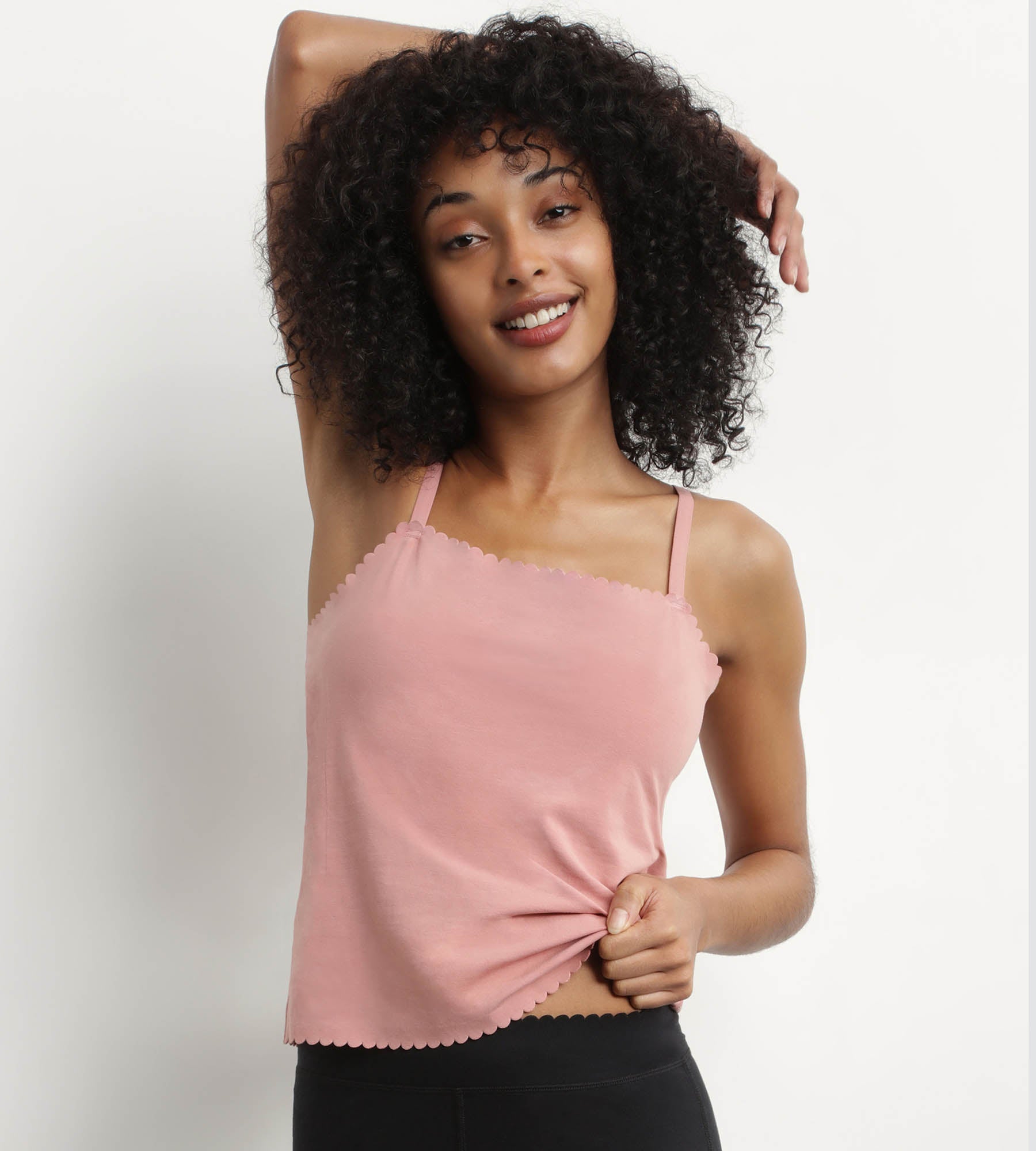 Seamless Stretch Cotton Women's Bralette - Soft Rose Ombre Comfort for Everyday Wear | Perfect for Yoga, Lounge & Sleep
