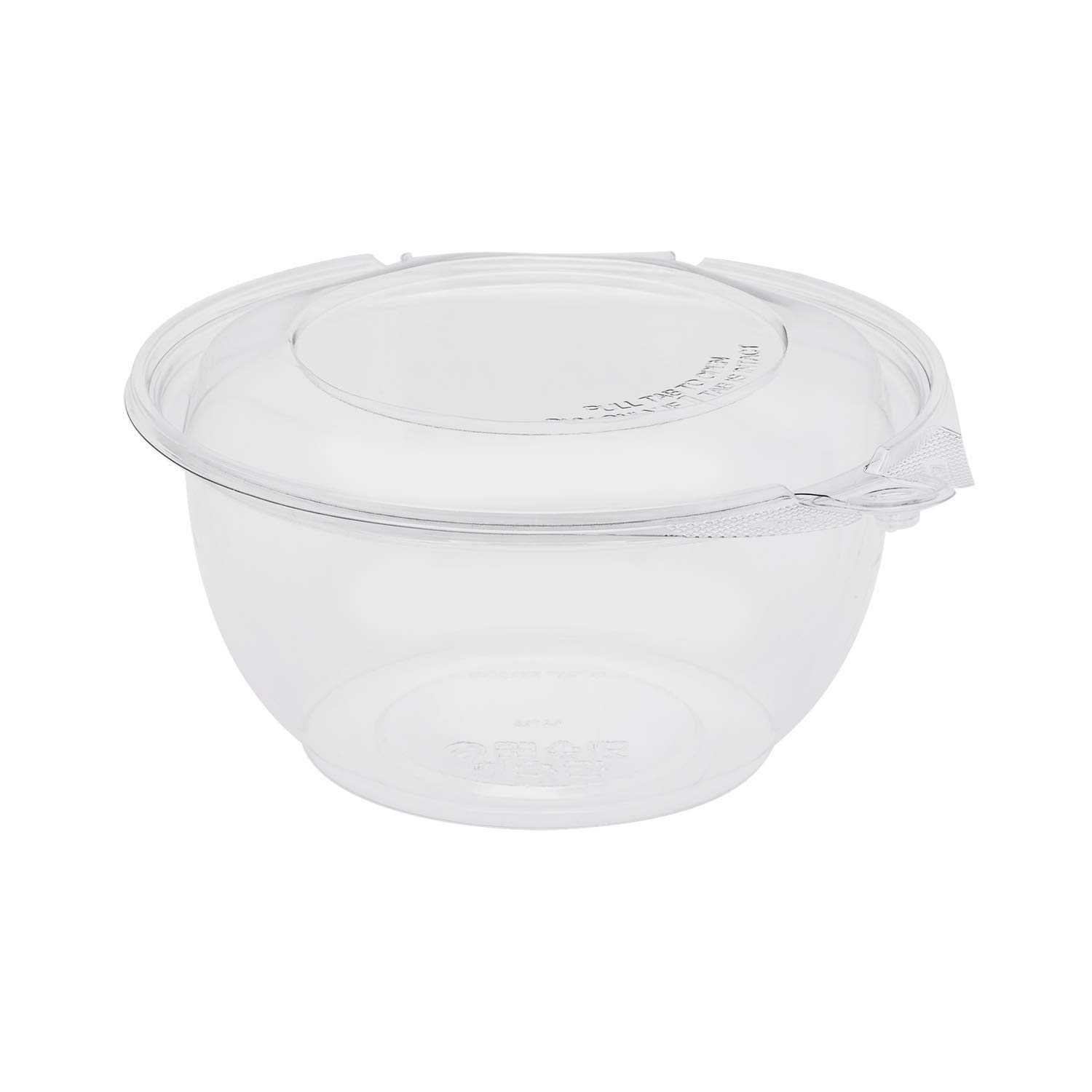 Karat 32oz PET Tamper-Proof Clamshell Salad Bowls - Clear, Recyclable, Freezer-Safe Food Storage Containers (Pack of 240) for Restaurants, Catering & Meal Prep