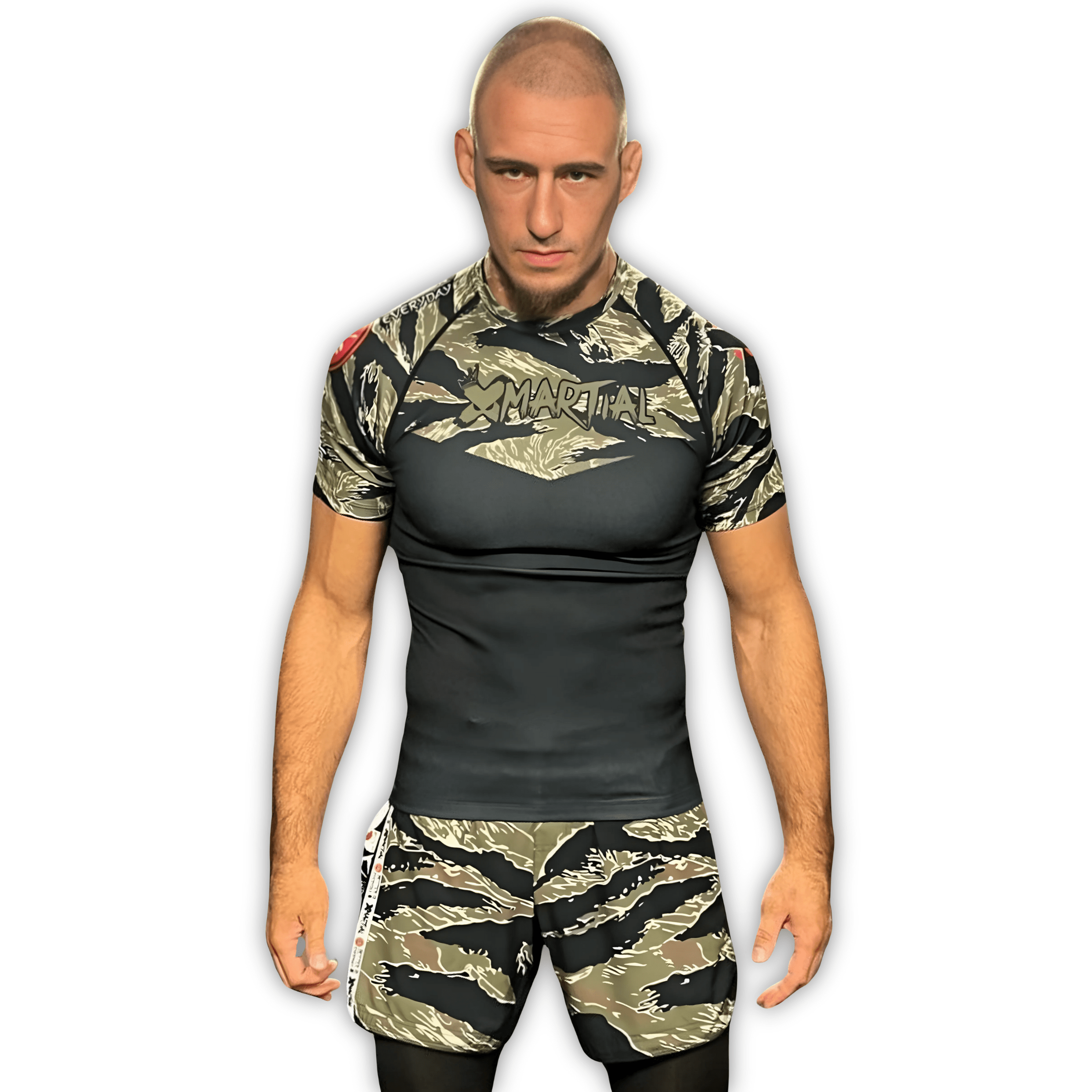 Tiger Camo 2.0 Hybrid MMA Shorts - Lightweight Combat Training Shorts for MMA, BJJ & Muay Thai - Perfect for Gym Workouts & Martial Arts Competitions