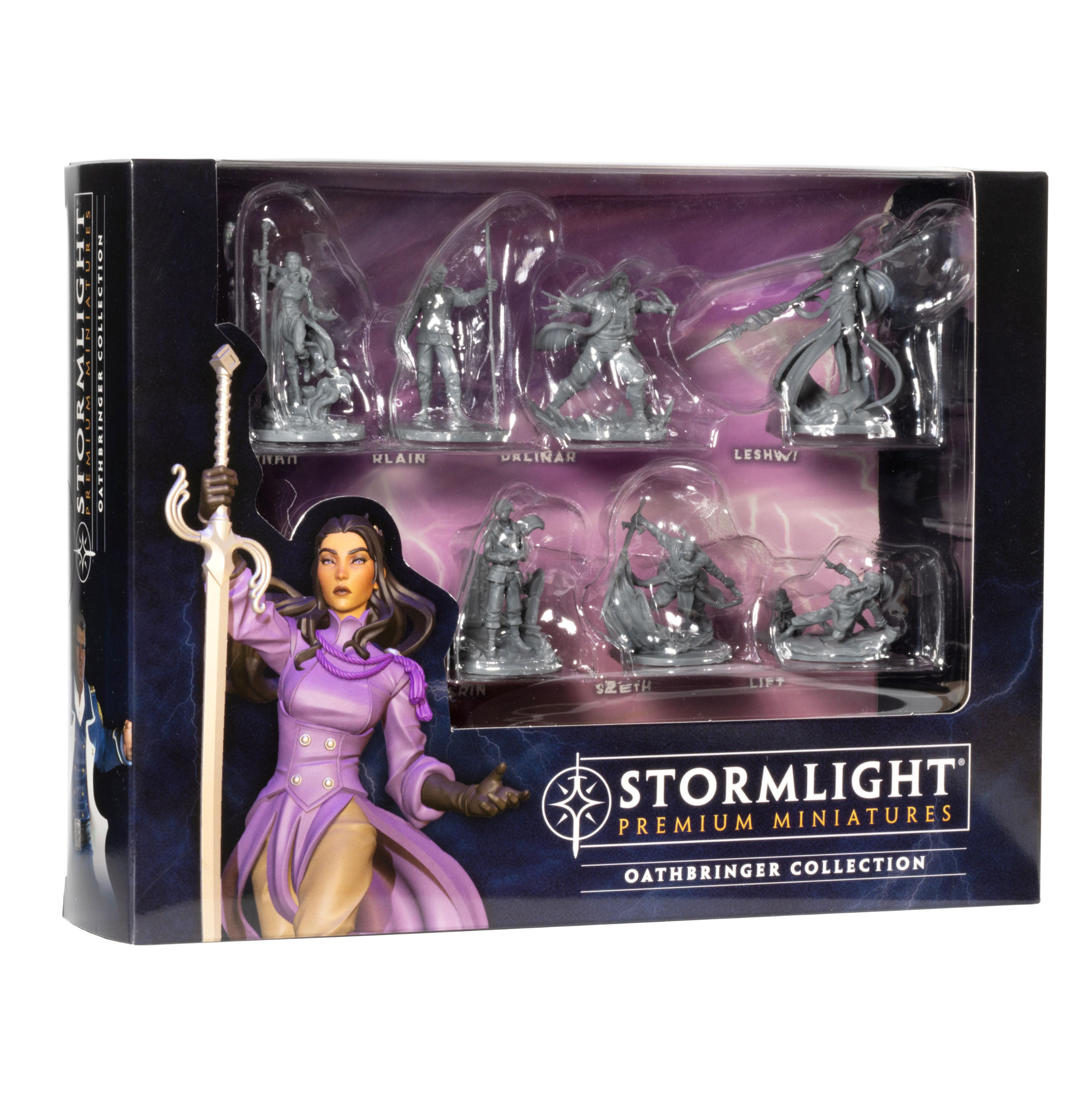 Oathbringer Premium Miniatures 7-Piece Set - Fantasy Tabletop Game Mini Figures for Dungeons & Dragons, Pathfinder RPG, and Collectors