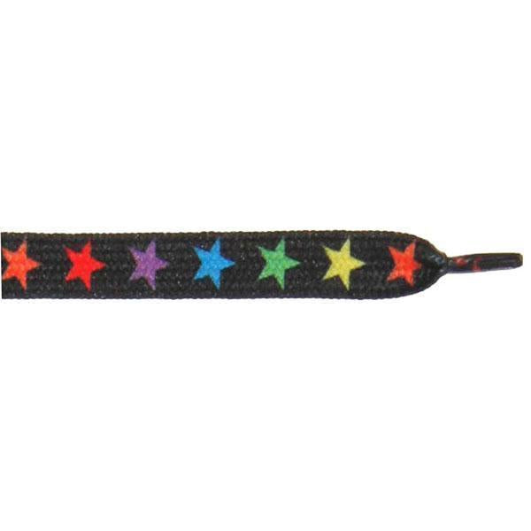Wholesale Colorful Stars Printed Flat 3/8