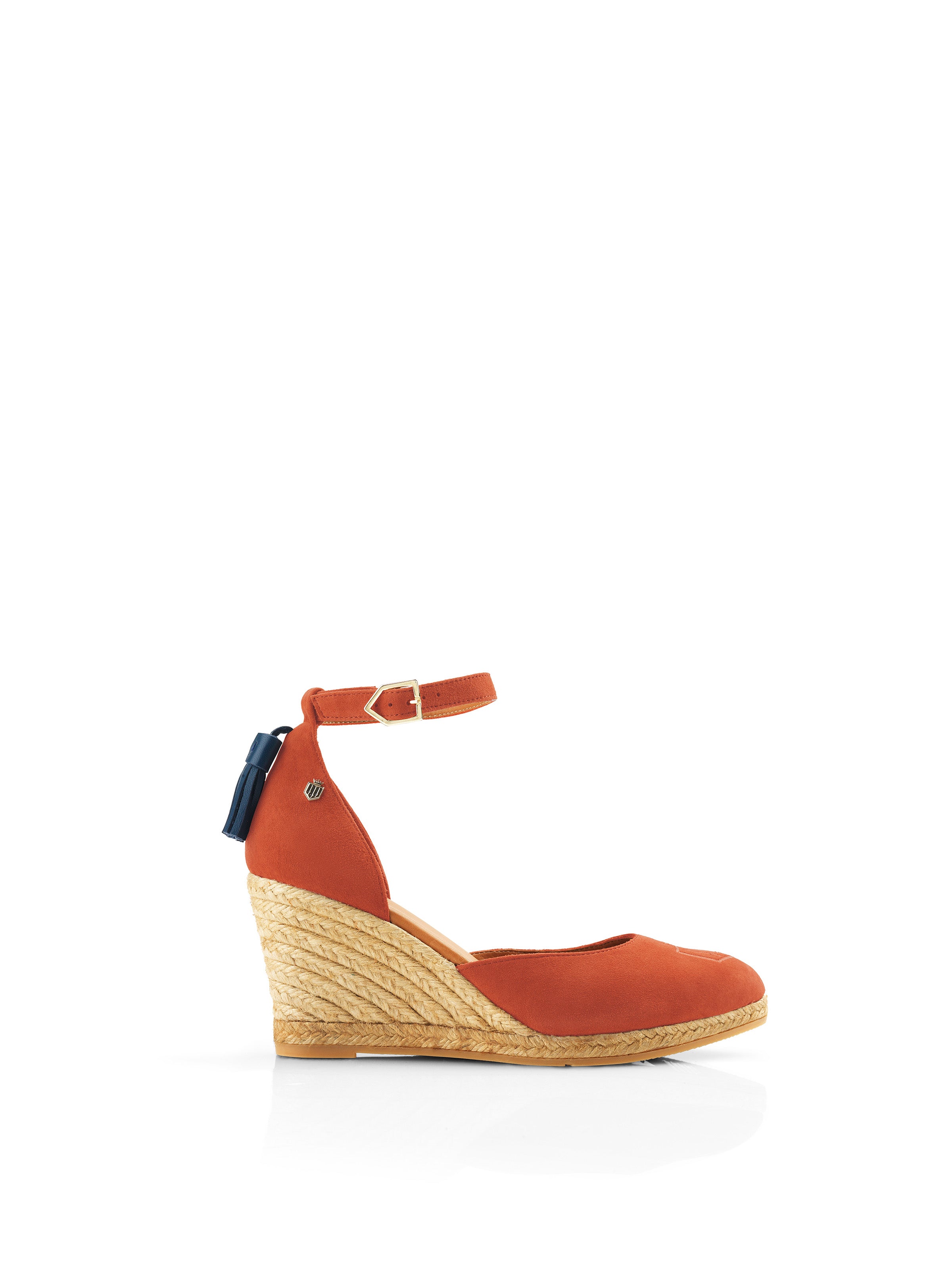 Monaco Wedge Sandals for Women - Sunset Orange Summer Beach Shoes | Comfortable & Stylish for Outdoor, Vacation, and Casual Wear