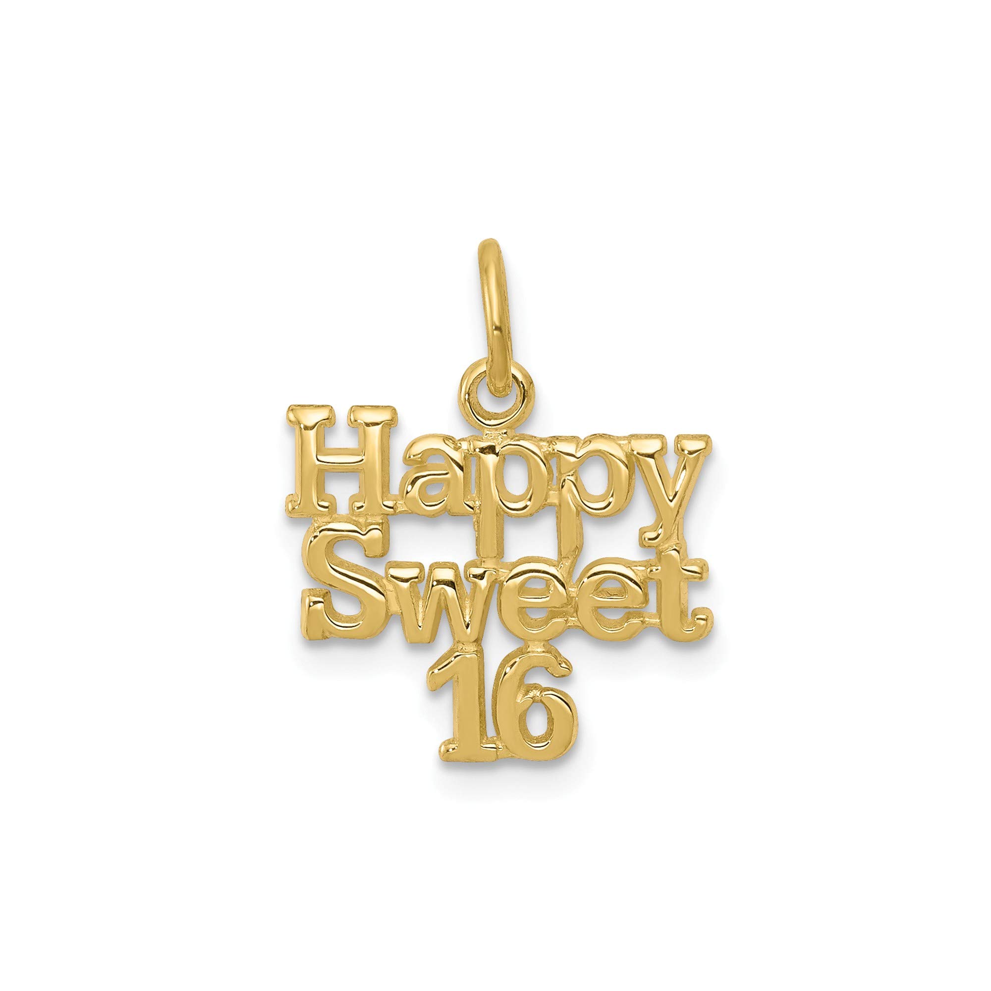 10k Yellow Gold Sweet 16 Birthday Charm Bracelet - Dainty & Elegant Jewelry Gift for Teen Girls - Perfect for Birthdays, Graduations & Special Occasions