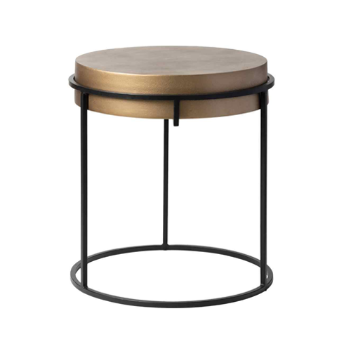 Maxon Metal Side Table - Modern End Table with Sturdy Steel Frame & Sleek Design for Living Room, Bedroom, or Patio
