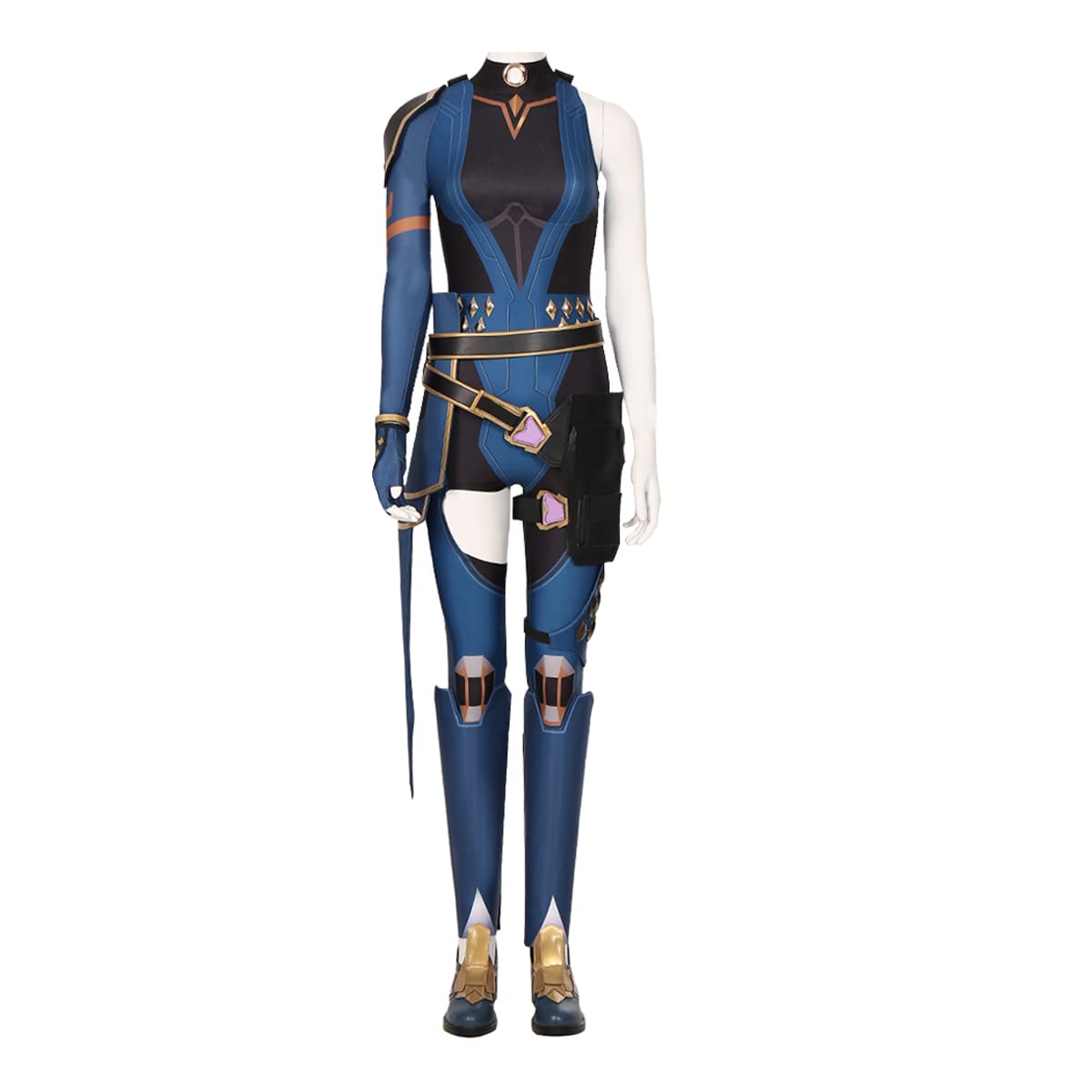 Valorant Reyna Cosplay Costume for Women - Full Set Jumpsuit Uniform Outfit | Halloween, Gaming Conventions & Themed Parties