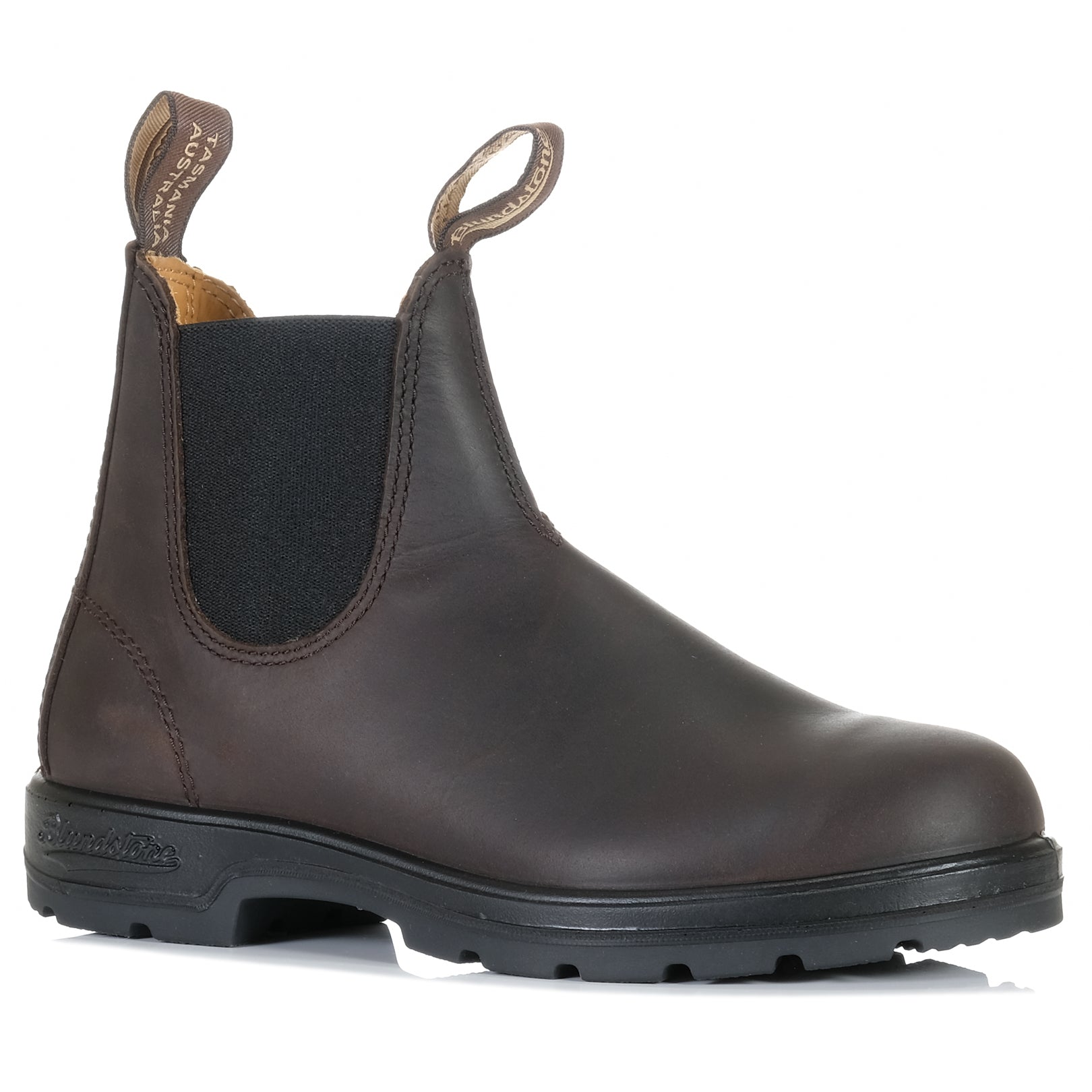 Blundstone 2340 Brown Leather Chelsea Boots for Men - Comfortable Slip-On Work & Casual Shoes for Outdoor Walking, Hiking & Everyday Wear