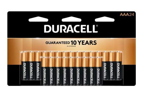 Duracell CopperTop AAA Alkaline Batteries 24 Pack - Long-Lasting Power for Toys, Flashlights, and Remote Controls
