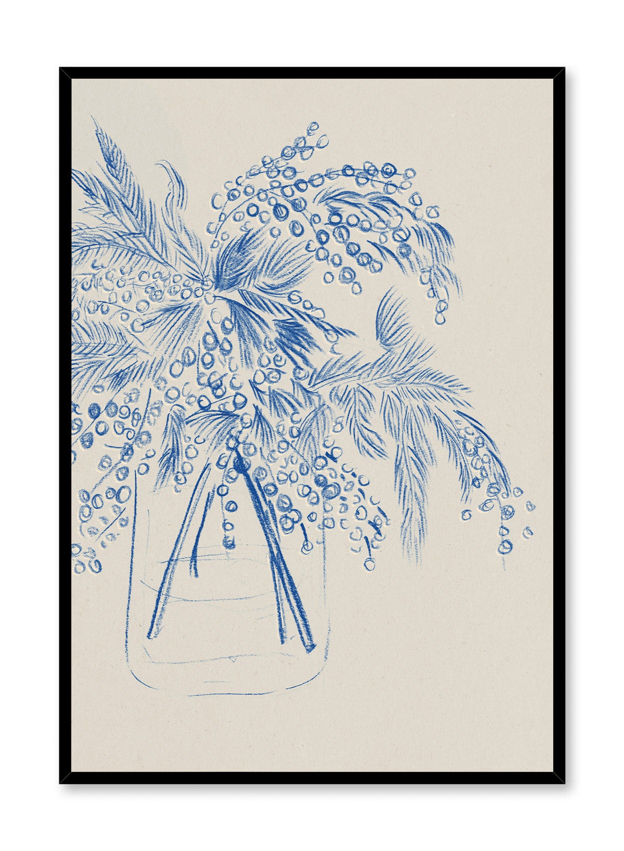 Blue Quilted Poster - Stylish Wall Art Decor for Bedroom, Living Room & Office | Perfect for Home & Gifts
