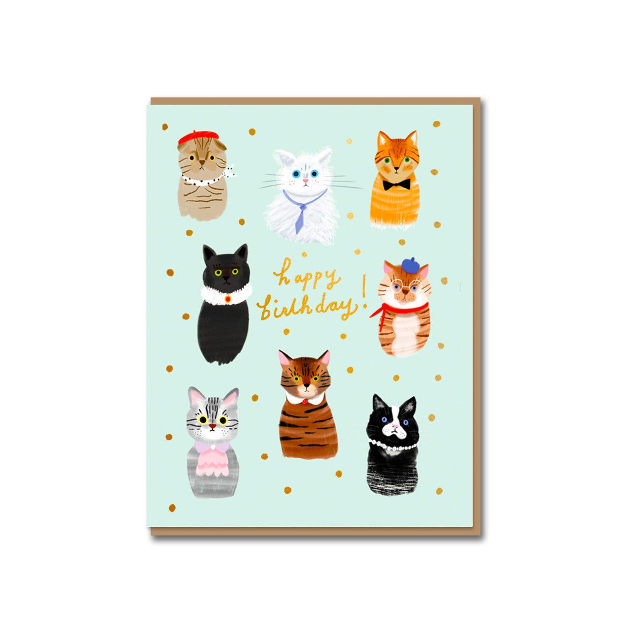 Funny Party Cats Birthday Card - Cute Cat Themed Greeting Card for Birthdays, Parties & Special Occasions - Perfect for Cat Lovers & Humor Gifts