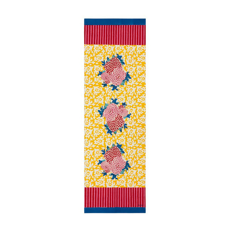Elegant Arabesque Corolla Table Runner in Gold - Perfect for Wedding, Holiday, and Dining Table Decor