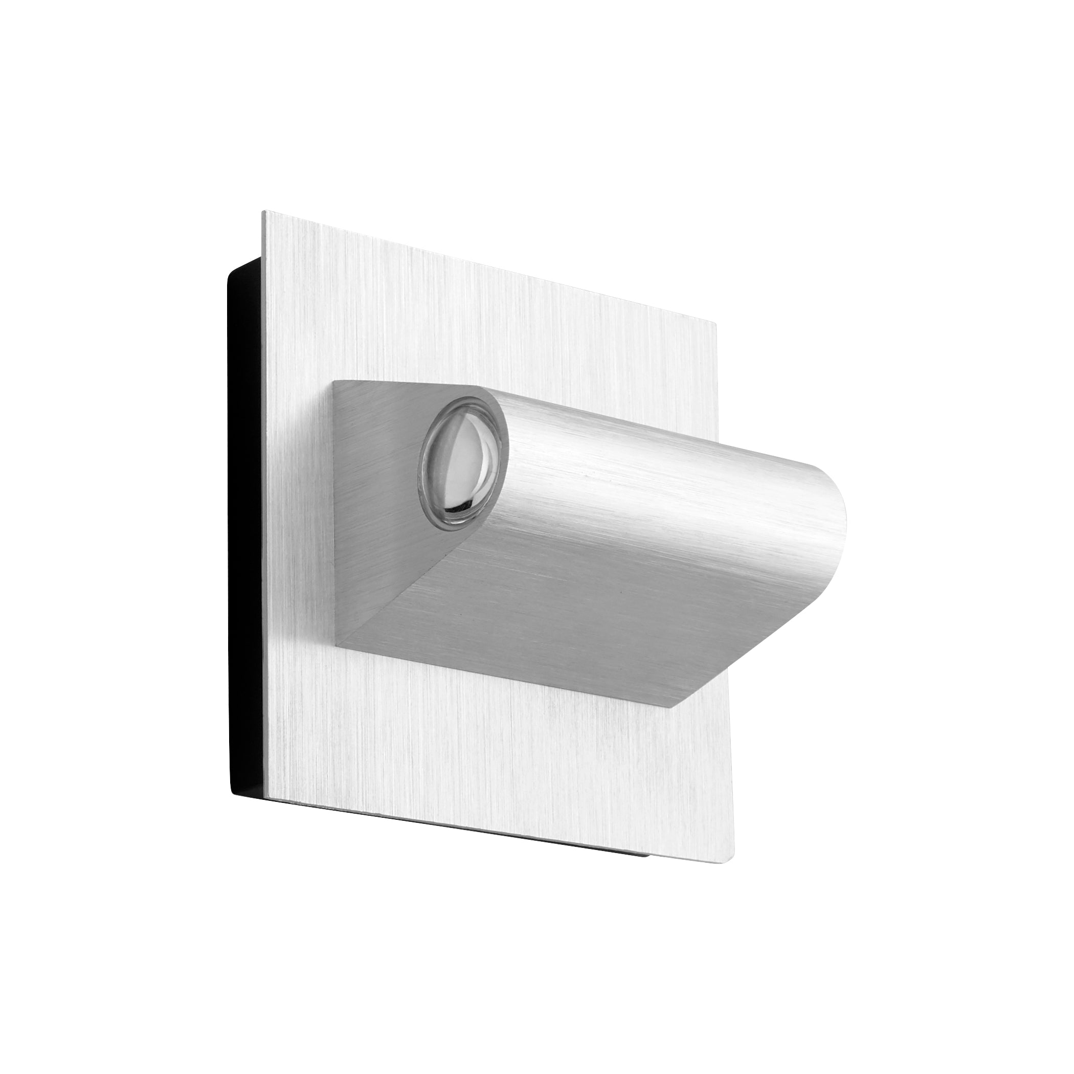 Oxygen Cadet 3 748 16 Outdoor Wall Sconce Light - Brushed Aluminum Finish - Weatherproof Exterior Lighting for Patio, Garden & Entryway