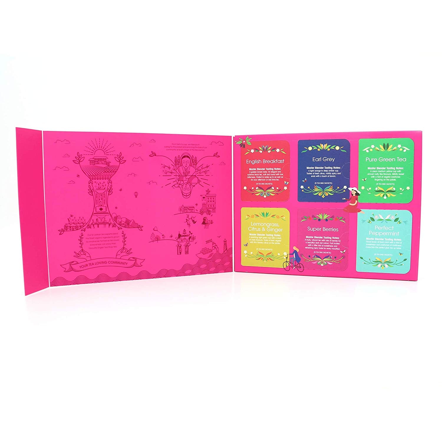 English Tea Shop Pink Gift Pack - Premium Tea Collection with 48 Sachets | Perfect for Gifting, Relaxation & Afternoon Tea Time