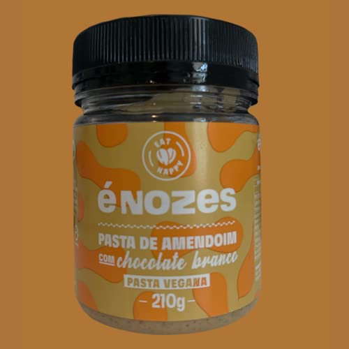 Enozes Creamy Peanut Butter with White Chocolate - 210g / 7.4oz - All Natural, Gluten-Free Spread - Perfect for Toast, Smoothies & Baking