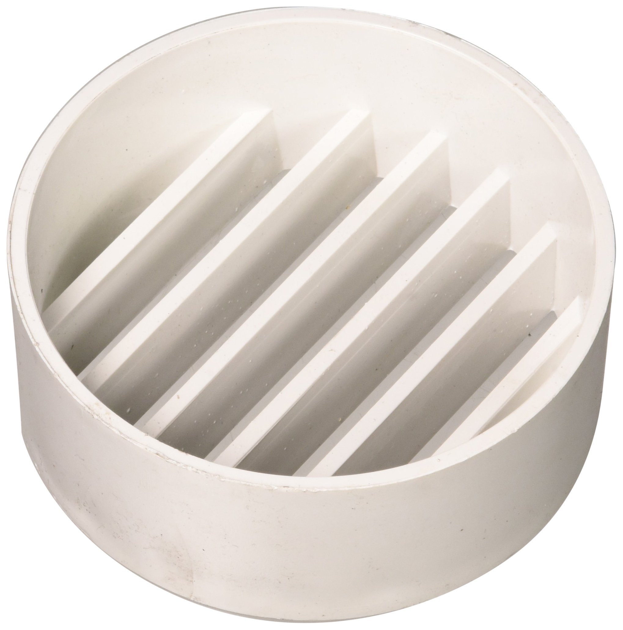 GENOVA 79240 4-Inch PVC-DWV Floor Strainer - Heavy Duty Bathroom & Shower Drain Cover for Home Plumbing - Perfect for Basement, Laundry Room & Commercial Use