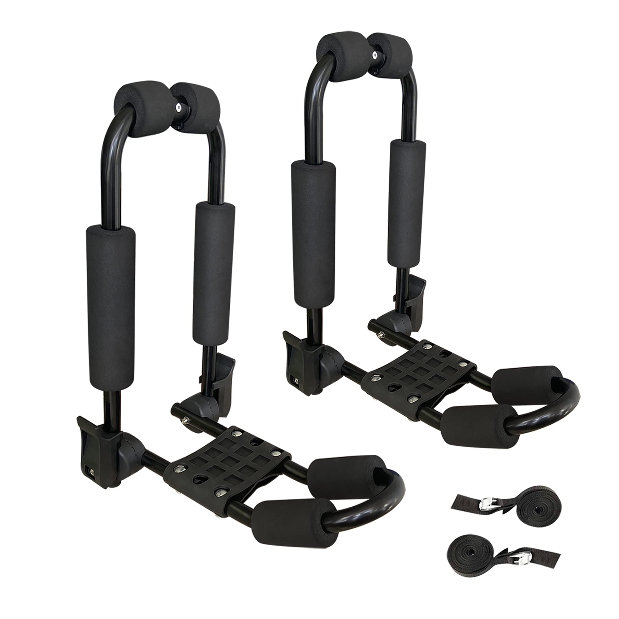 Bonsing Universal J-Style Foldable Kayak Roof Rack - Heavy Duty Kayak Carrier for SUV, Truck & Car - Perfect for Camping, Fishing & Outdoor Water Sports Adventures