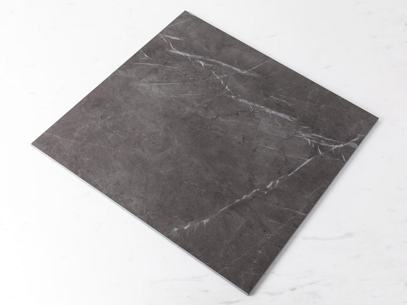 Marvel 600x600 Matt Pietra Grey Tile Sample - Premium Porcelain Floor & Wall Tiles for Kitchen, Bathroom, and Living Room Decor