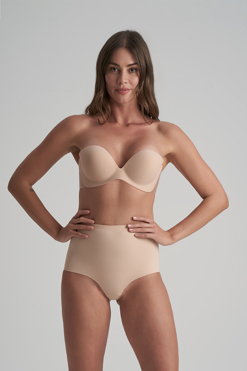 Sculpting Mid Waist Brief - High Waisted Shapewear for Women - Tummy Control Underwear - Perfect for Workout, Office & Everyday Wear