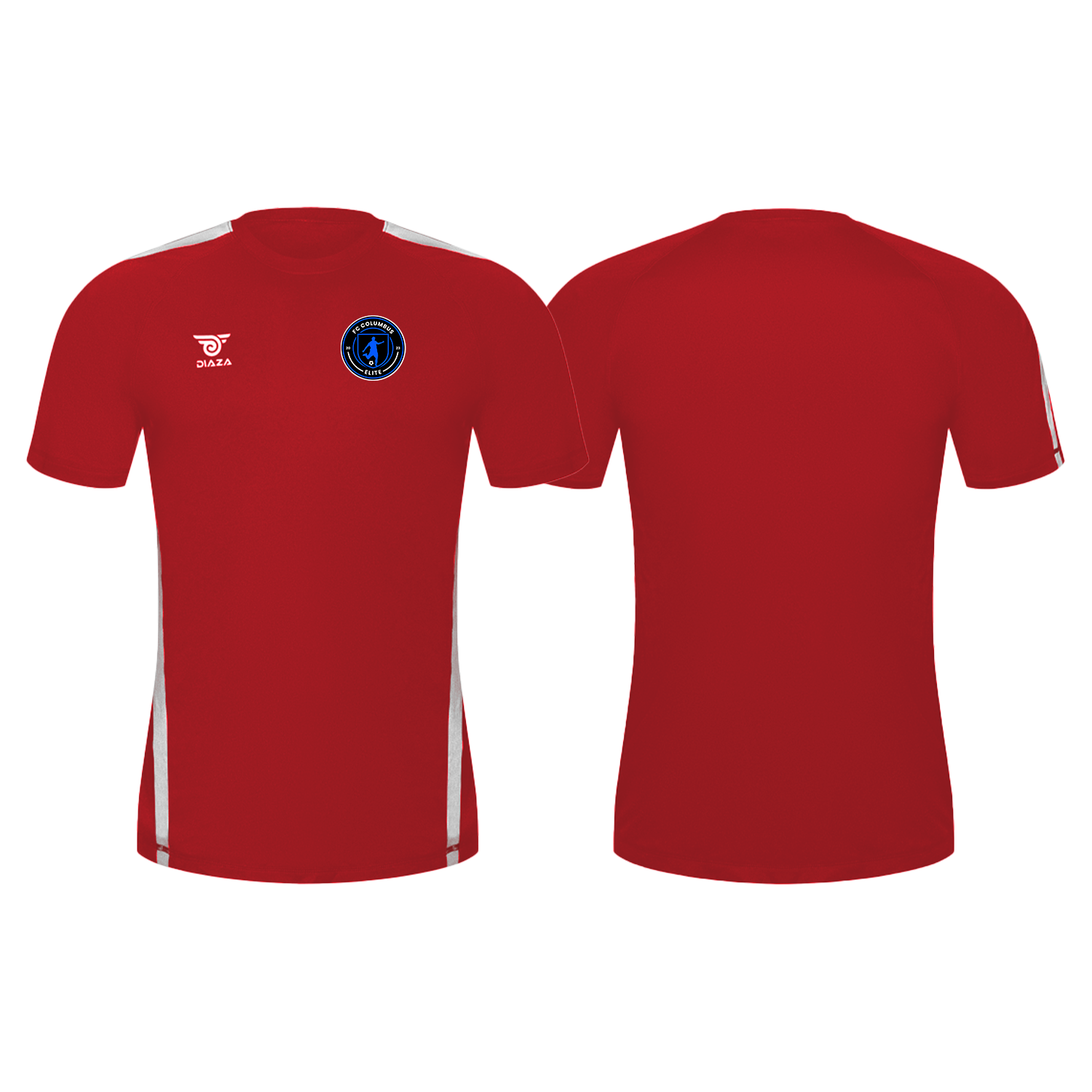 FC Columbus City Training Jersey - Red & White Soccer Shirt for Men & Women | Perfect for Soccer Practice, Training, and Fan Support