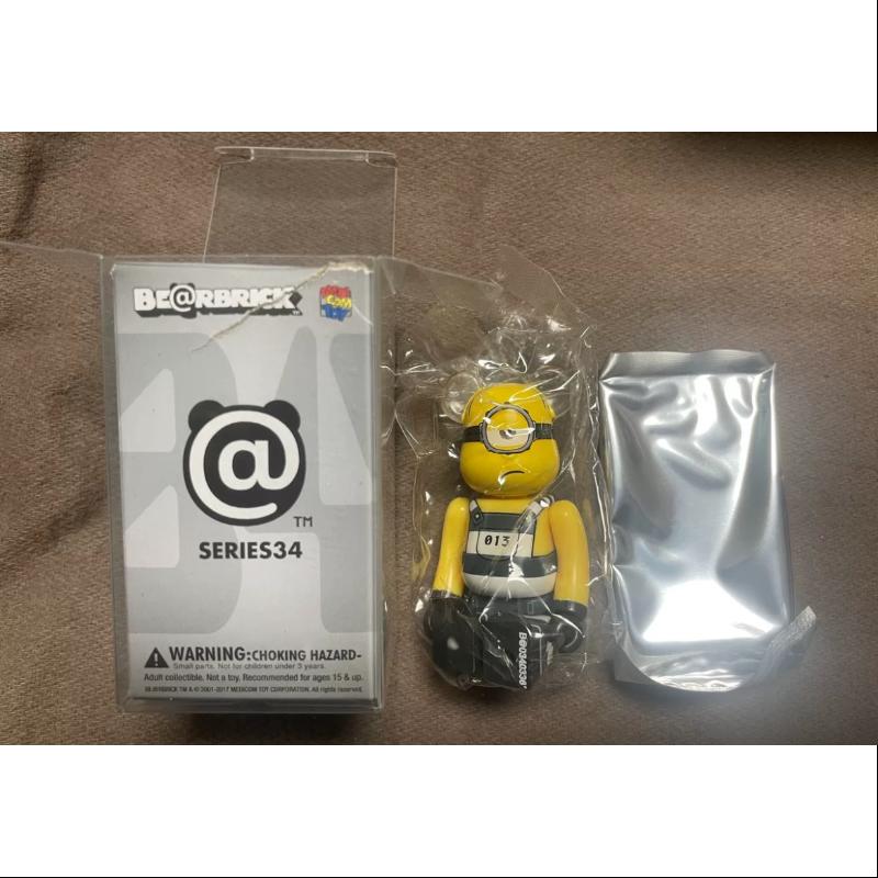 Bearbrick Series 34 Secret Minions 100% Collectible Vinyl Art Toy - Limited Edition Designer Figure for Display & Gifting | Perfect for Anime Fans, Home Decor, and Office Collection