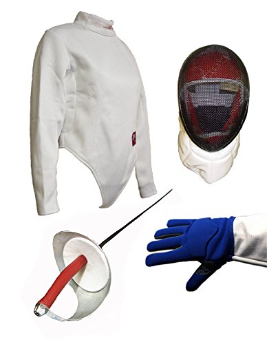 Premium 4-Piece Saber Fencing Starter Kit for Beginners - Complete Foil, Epee & Sabre Training Equipment for Kids & Adults | Perfect for Home Practice, Fencing Classes & Sport Enthusiasts